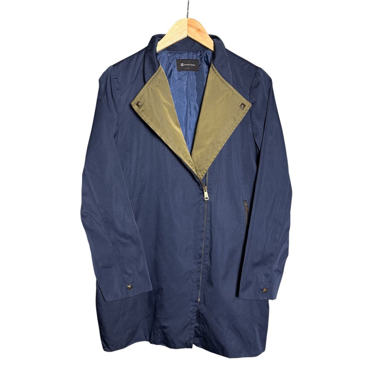 Japanese Brand Arnaldo Bassini Nylon Jacket Coat Vintage Designers Size US L / EU 52-54 / 3 - 2 Thumbnail