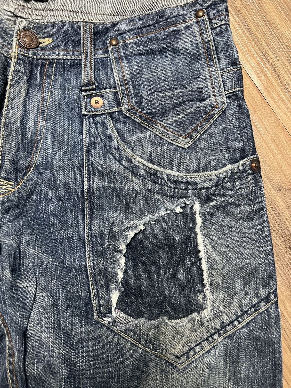If Six Was Nine Y2K Root Three Style Baggy Jeans (41) Size US 31 - 6 Thumbnail