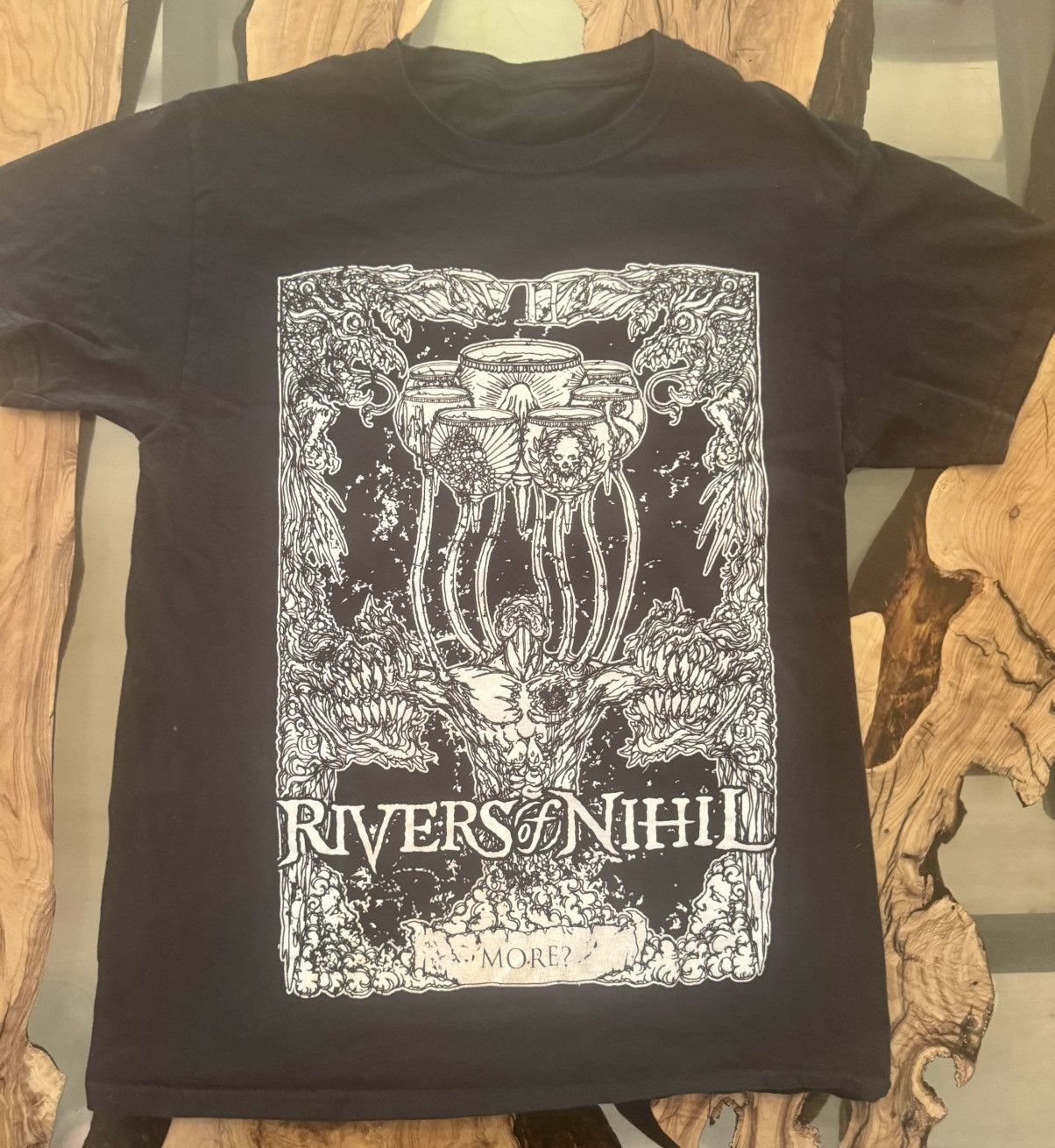 Band Tees × Slayer Rivers of Nihil 2022 Terrestria World Tour USA Leg Tee MED Size US M / EU 48-50 / 2 - 4 Thumbnail