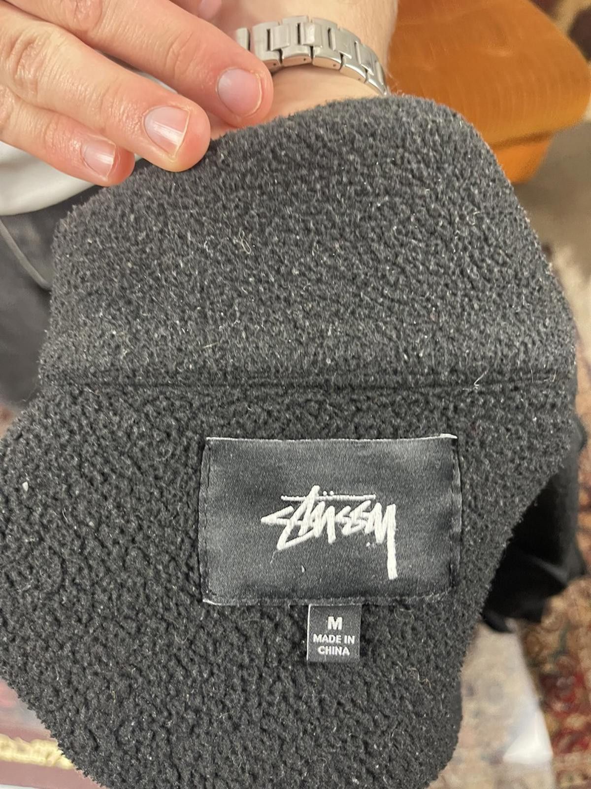 Stussy Stussy - Black and Blue Fleece Jacket Medium Size US M / EU 48-50 / 2 - 3 Thumbnail