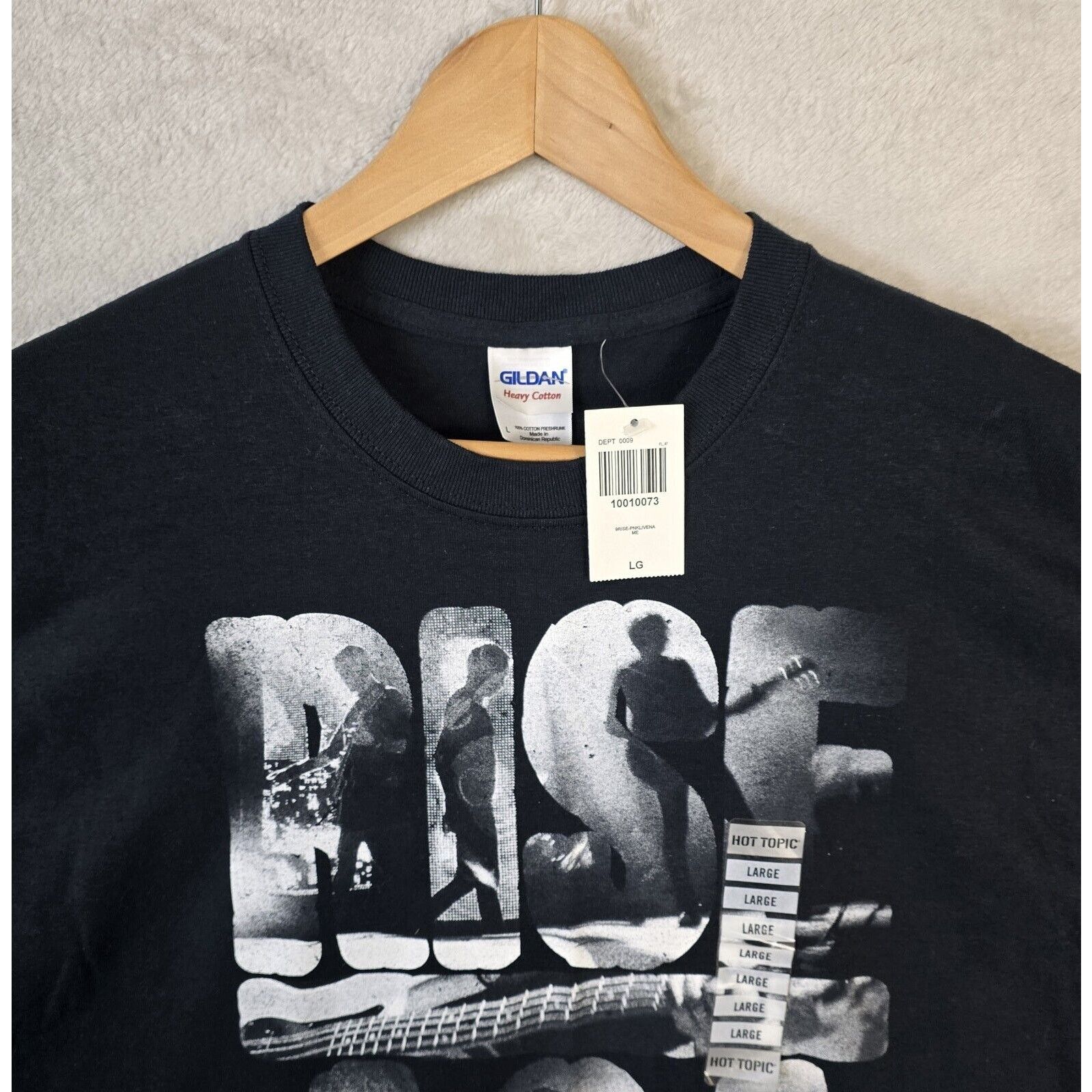 Gildan Rise Against Rock Band Black T-Shirt Men's Large NWT Vtg Size US L / EU 52-54 / 3 - 3 Thumbnail