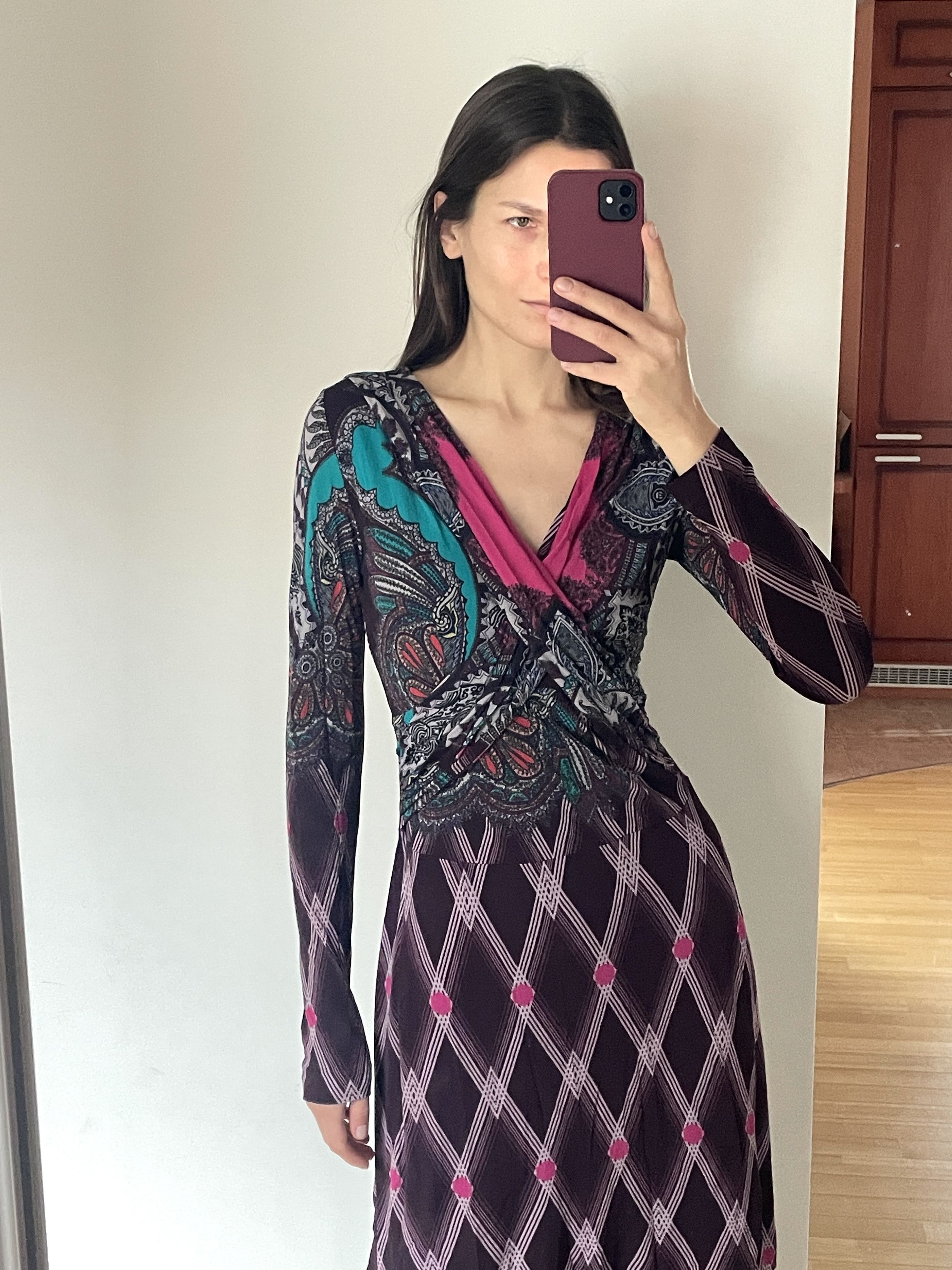 Etro geometric print dress Size S / US 4 / IT 40 - 2 Thumbnail