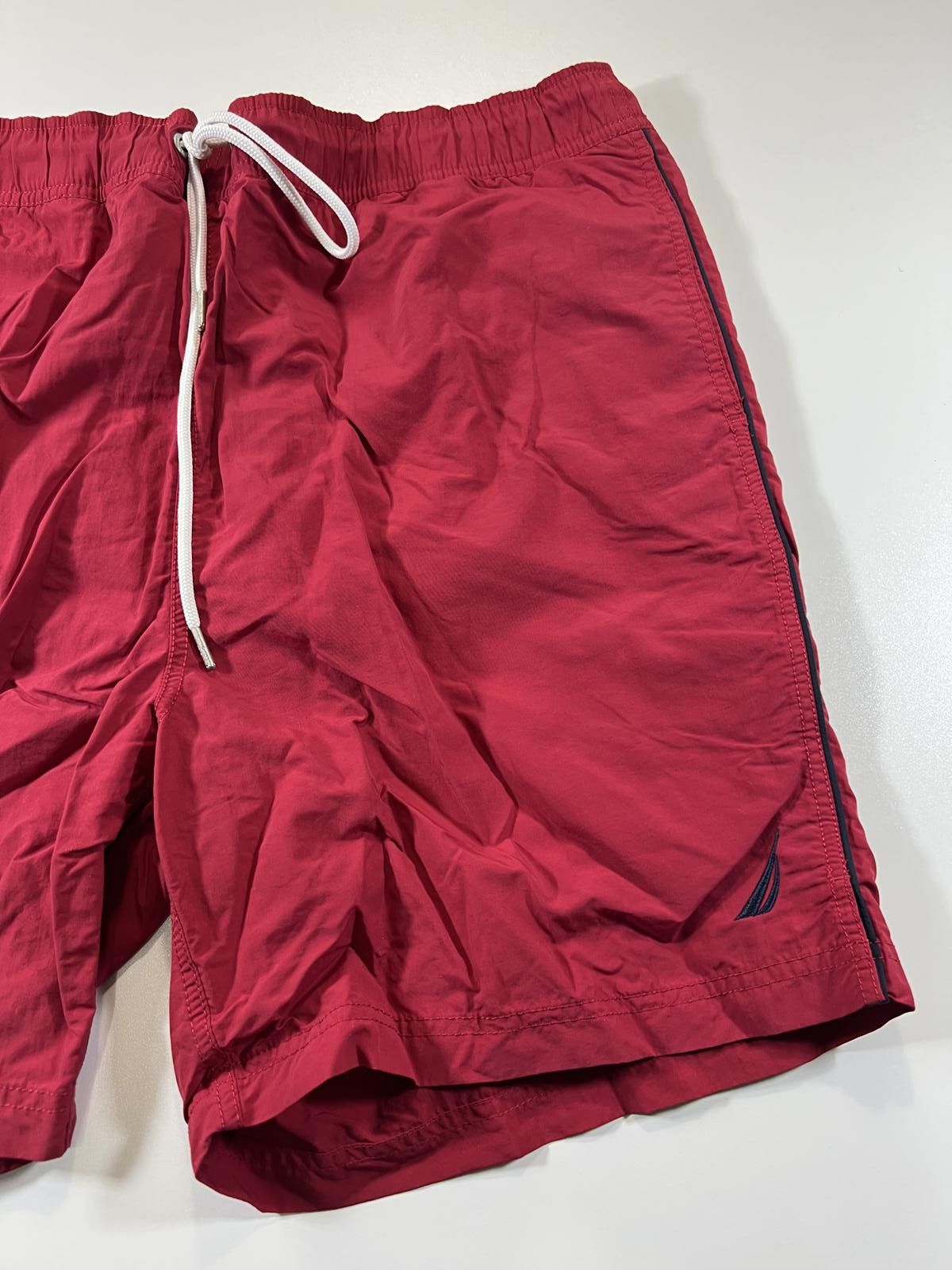 Nautica Nautica Men's Red Swim Shorts with Drawstring Waist Size US 34 / EU 50 - 2 Thumbnail