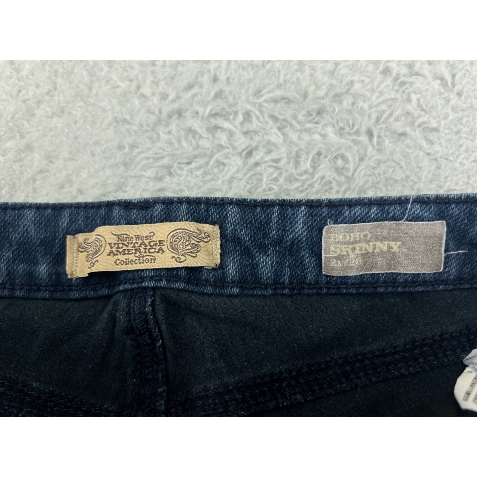 Nine West Nine West Jeans Womens 2 Blue Denim BoHo Cotton America Size 26" / US 2 / IT 38 - 3 Thumbnail
