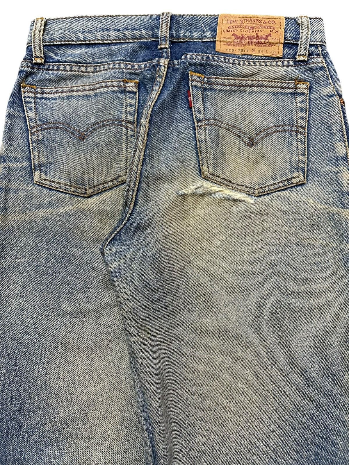 Levi's Vintage 90s Levis 505 Mud Faded Wash Style Jeans Size US 29 - 6 Thumbnail