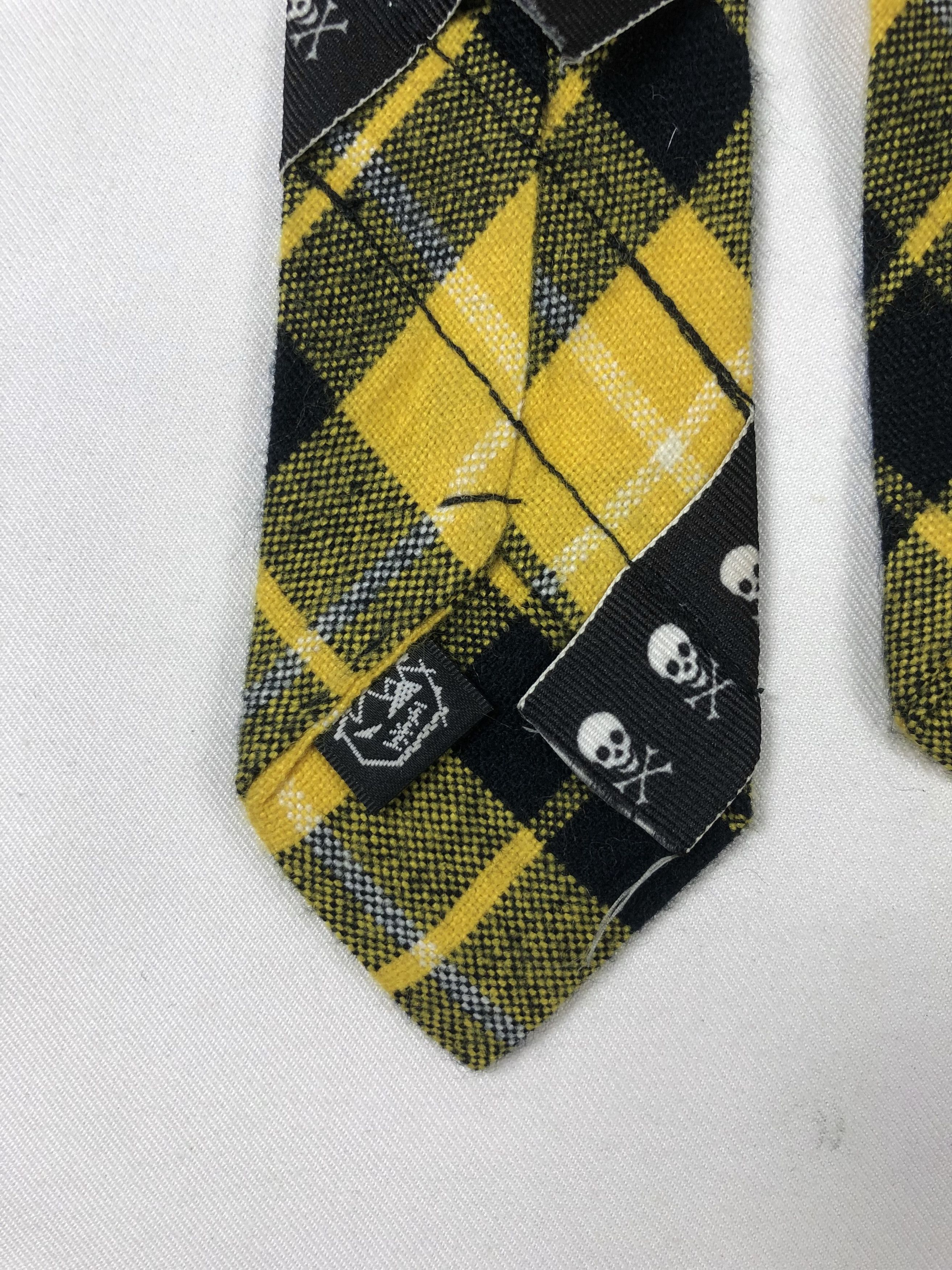Seditionaries Rare BTM Japan Skulls Checkered Punk Style Tie Size ONE SIZE - 6 Thumbnail