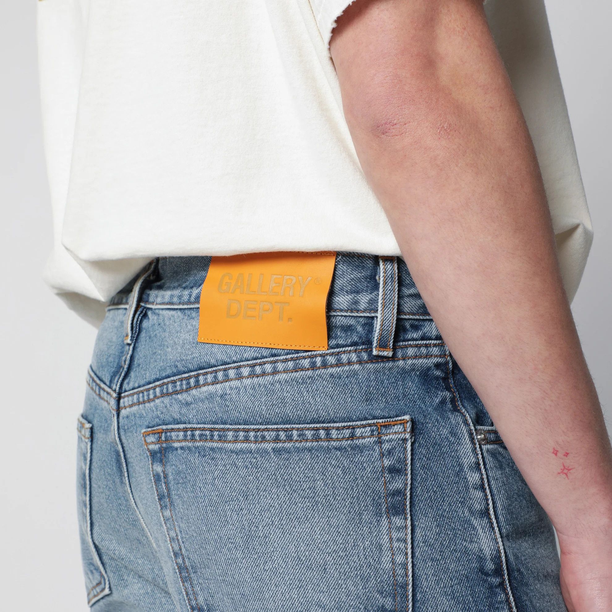 Gallery Dept. o1d2blof0426 Washed-effect Jeans in Light Blue Size US 34 / EU 50 - 5 Thumbnail