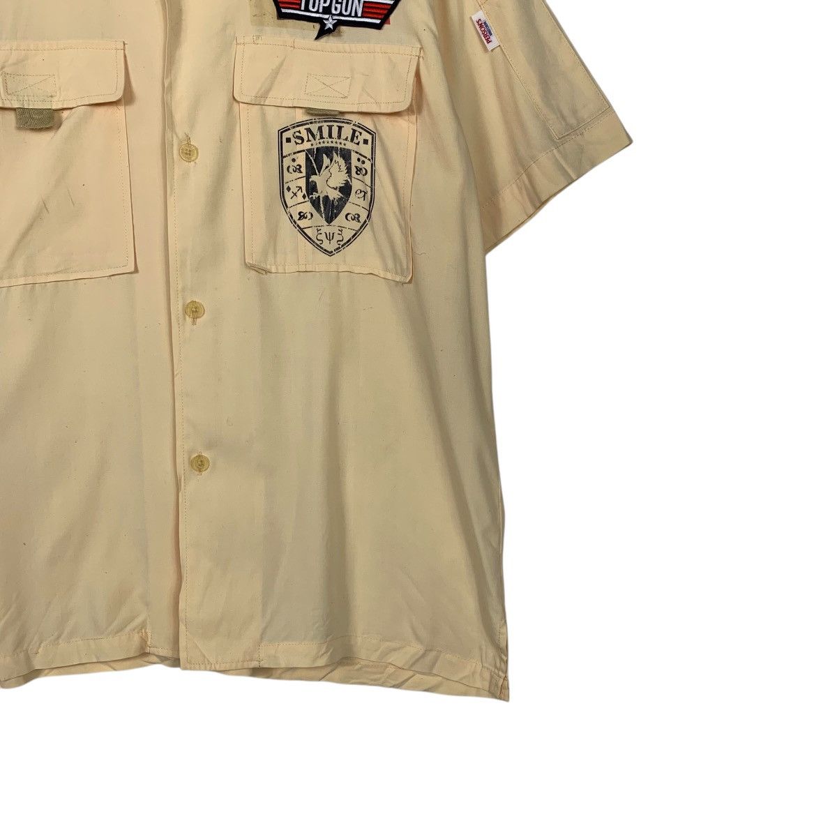 PERSON'S PERSON’S Uniform Top Gun Patches Button Shirt #2067-C90 Size US L / EU 52-54 / 3 - 4 Thumbnail