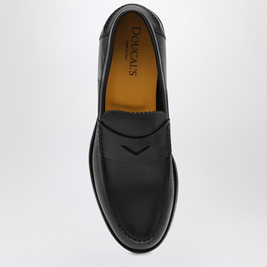 Doucal's o1d2blof0226 Leather Loafers in Black Size US 8.5 / EU 41-42 - 3 Thumbnail