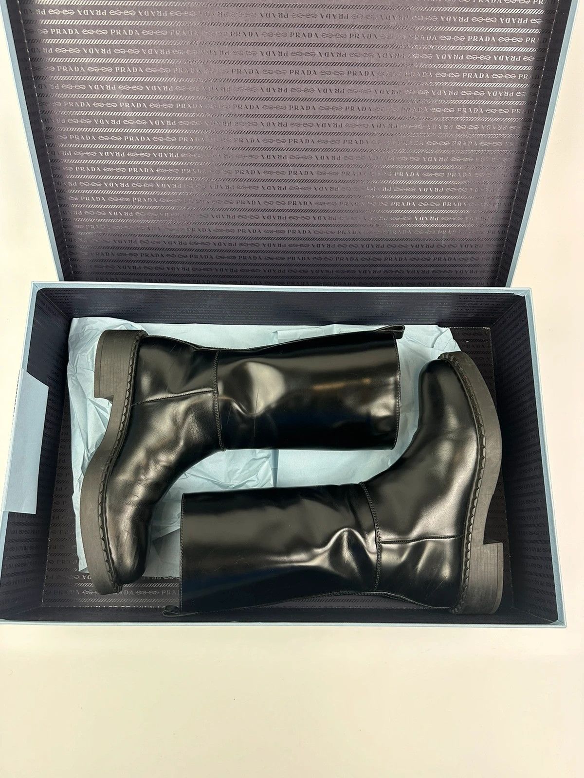 Prada Prada FW2021 Calf Leather Black Boots Vernis Patent Size US 8 / EU 41 - 17 Thumbnail
