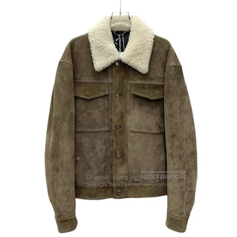 Dior Dior Khaki Leather Men's Outerwear Jacket . Size US L / EU 52-54 / 3 - 1 Thumbnail