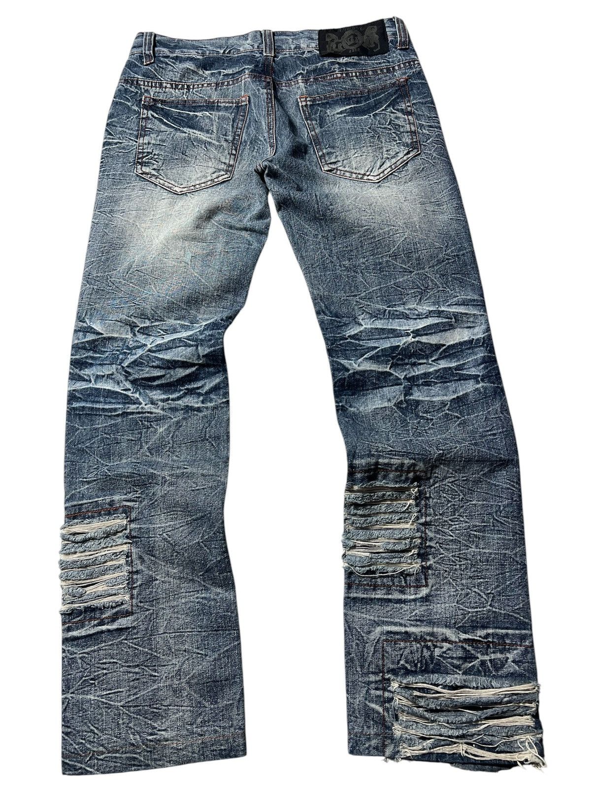 LOWBOX Crazy Lowbox Gothic Distressed Grunge Punk Style Pants Size US 30 / EU 46 - 2 Thumbnail
