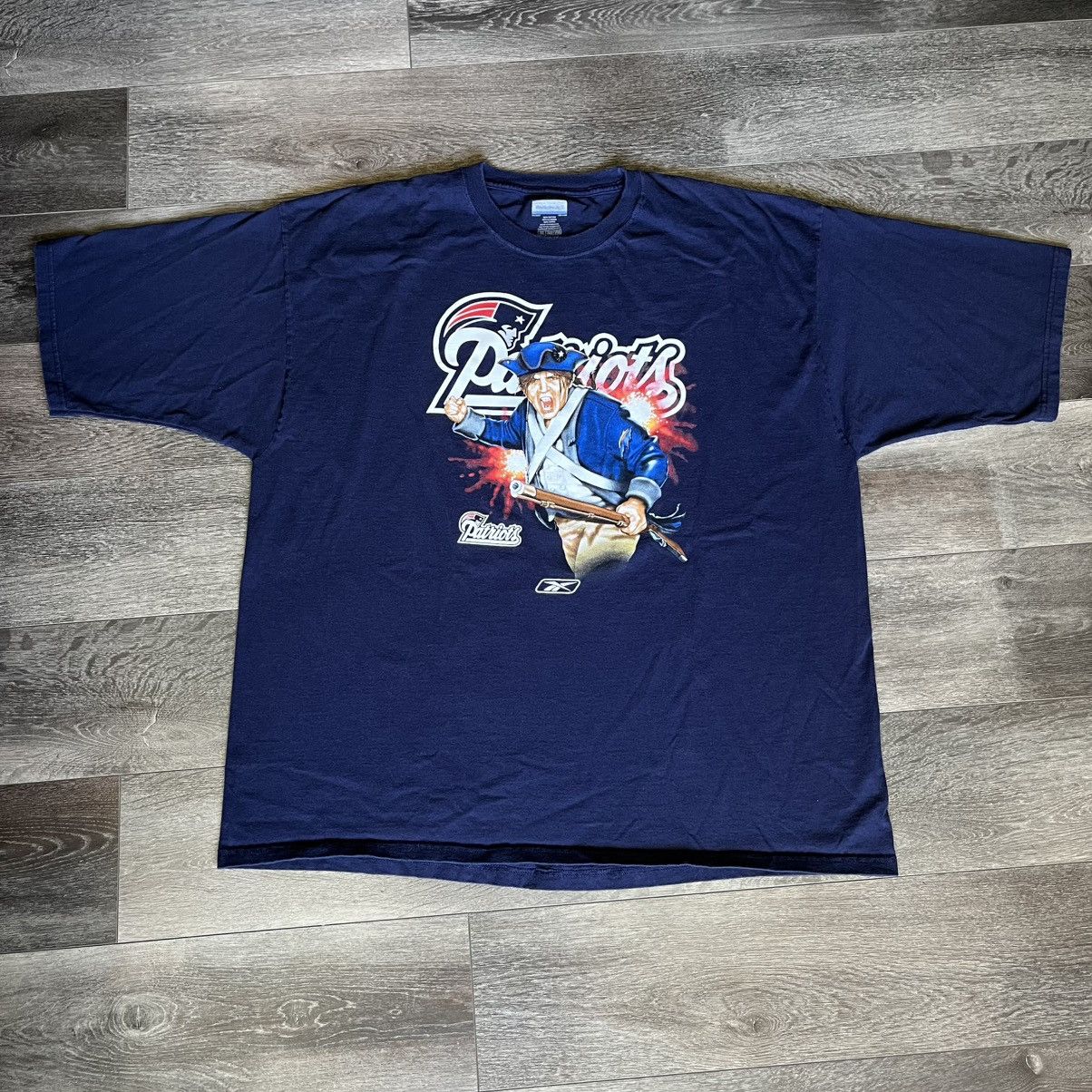 Reebok Vintage Y2K NFL Reebok New England Patriots Pat Graphic Tee Size US XXL / EU 58 / 5 - 2 Thumbnail