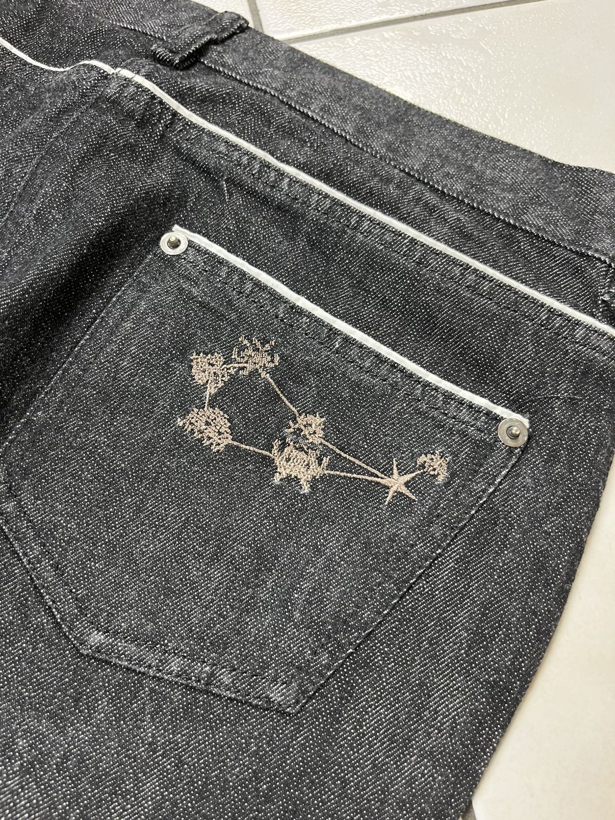 Hussein Chalayan Vintage hussein chalayan archive raw denim goth jeans pants Size 30" / US 8 / IT 44 - 18 Thumbnail