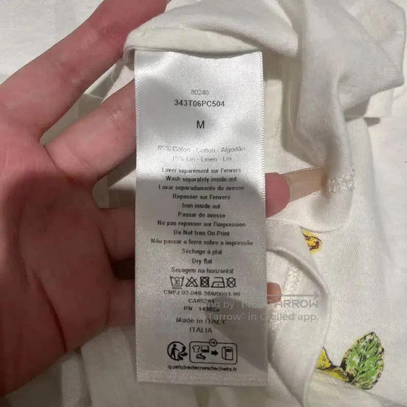 Dior Dior White Cotton Graphic Women's T. Size M / US 6-8 / IT 42-44 - 4 Thumbnail
