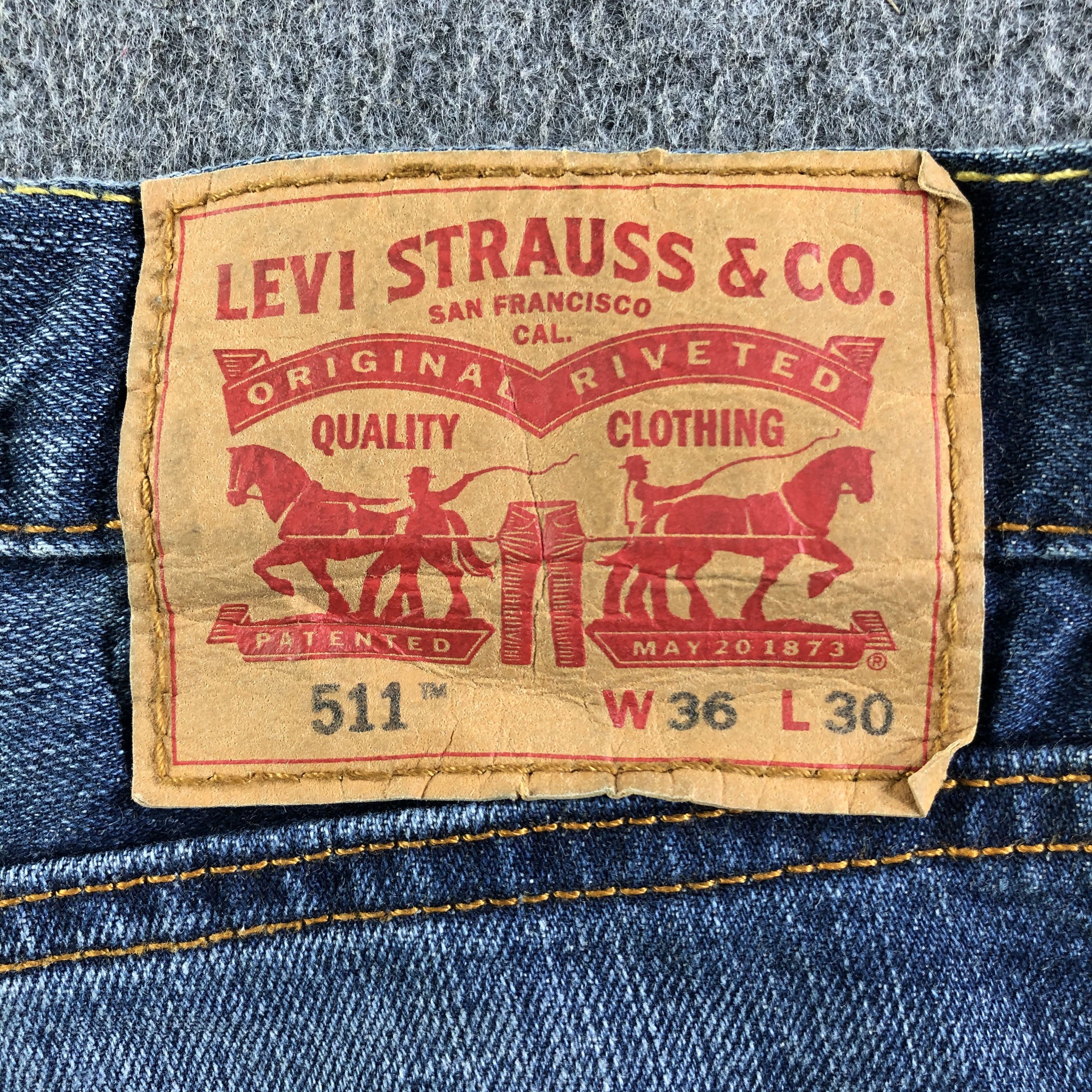 Levi's Vintage Blue Wash Levis 511 Jeans-J4239 Size US 37 - 5 Thumbnail
