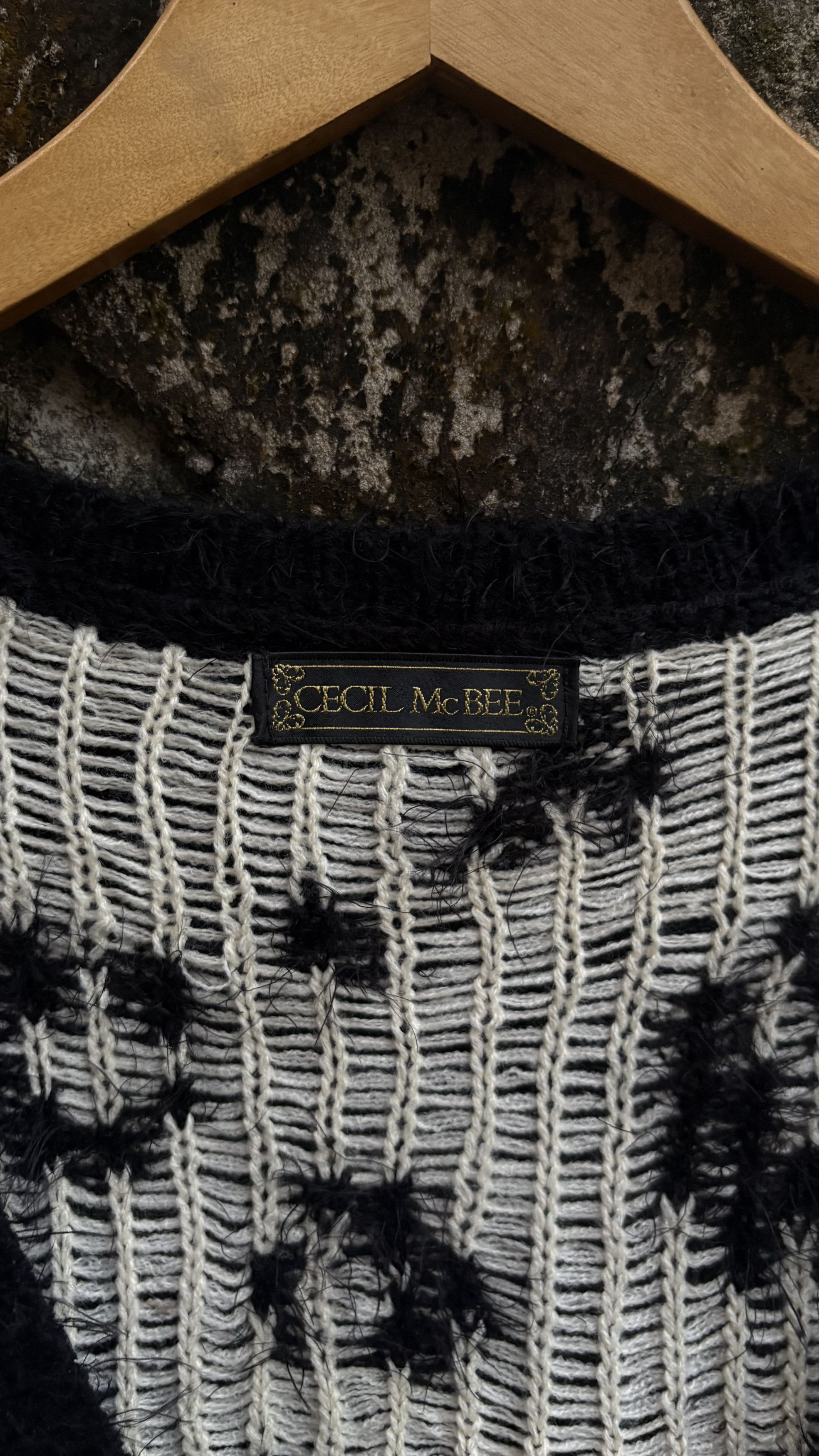 Japanese Brand CECIL McBEE FAUX FUR KNIT Size L / US 10 / IT 46 - 3 Thumbnail