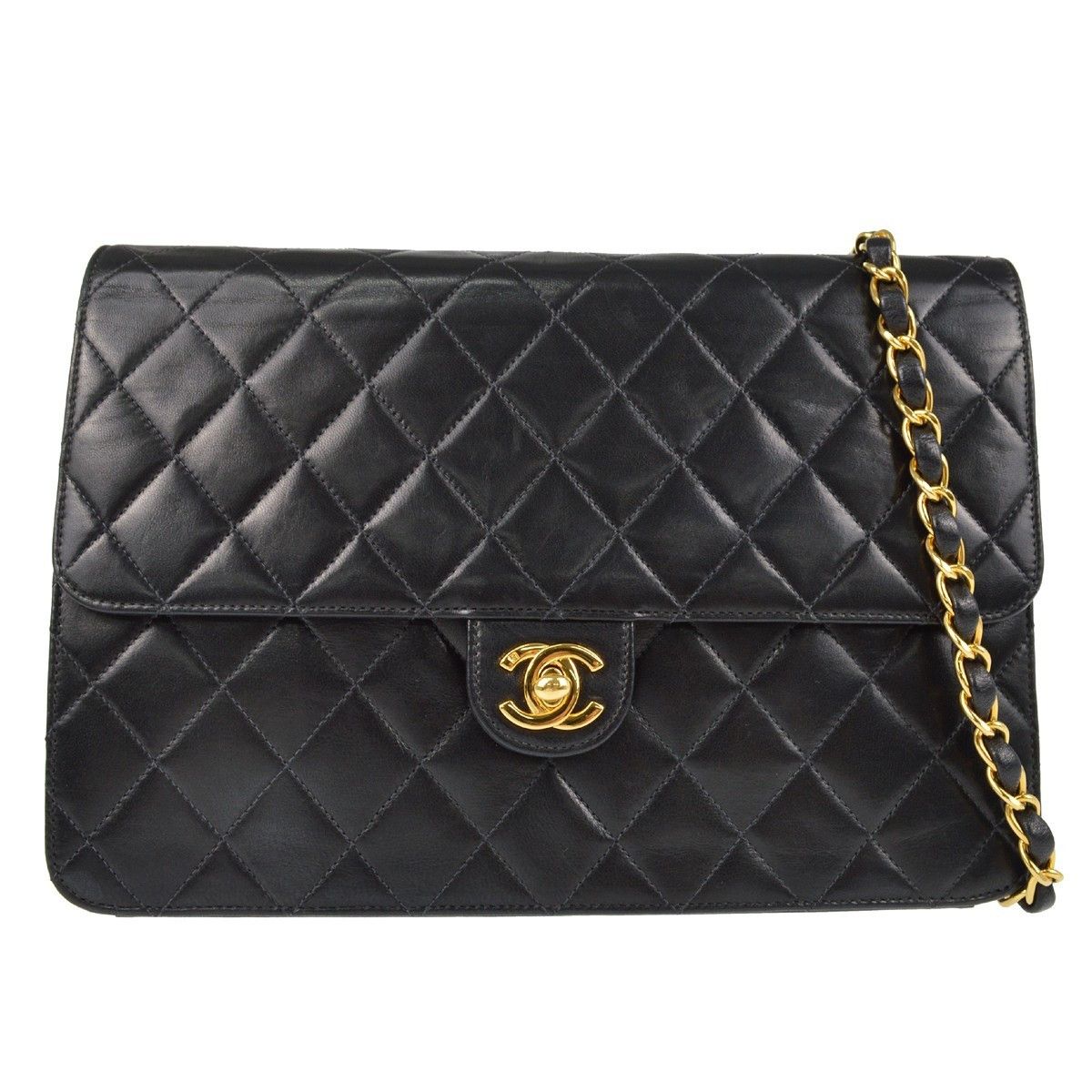 Chanel Chanel Vintage Square CC Flap Bag Quilted Lambskin Size ONE SIZE - 1 Thumbnail