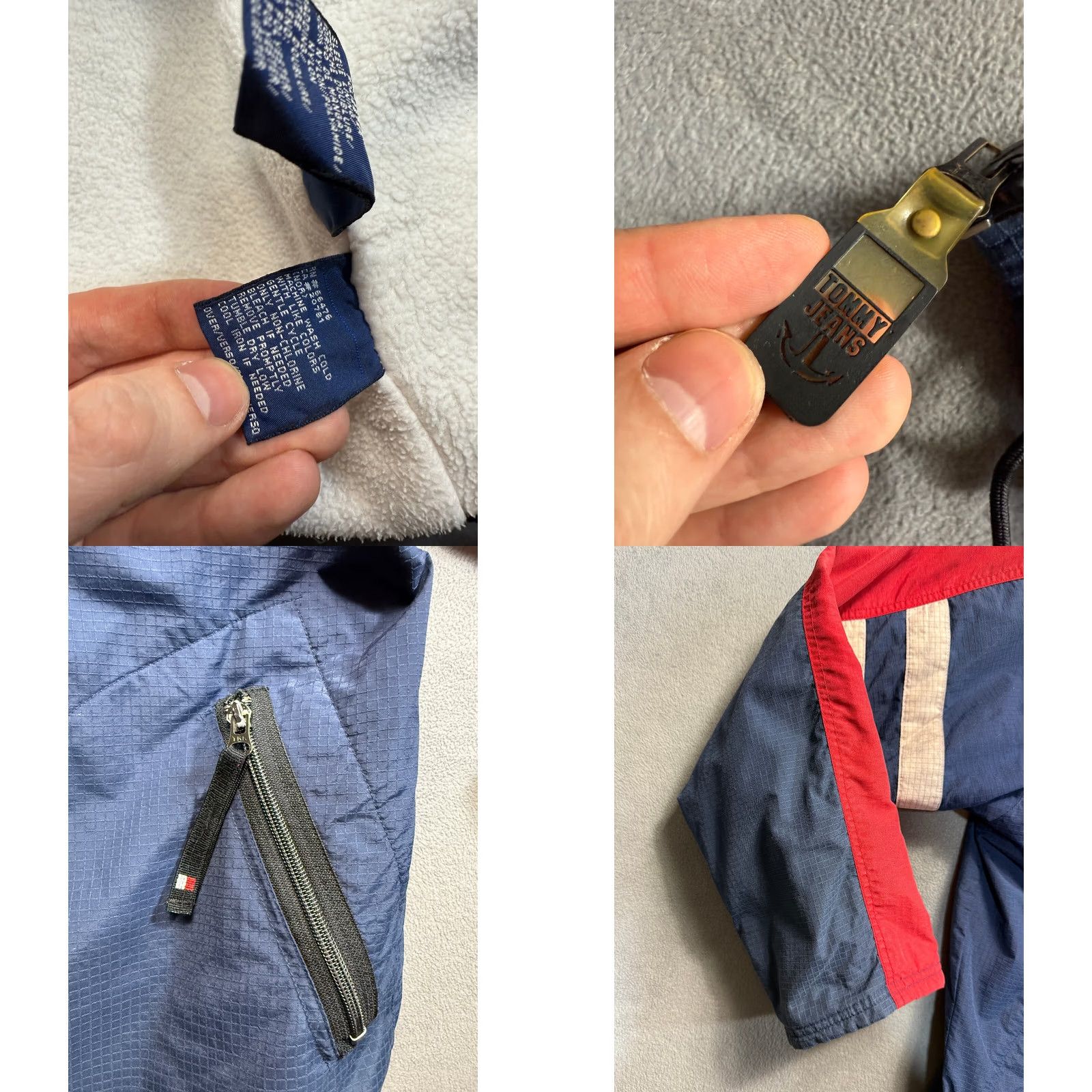 Tommy Hilfiger Vintage Tommy Hilfiger Jeans Jacket mens XL Blue Sailing 3-in-1 Jacket Size US 36 / EU 52 - 8 Thumbnail