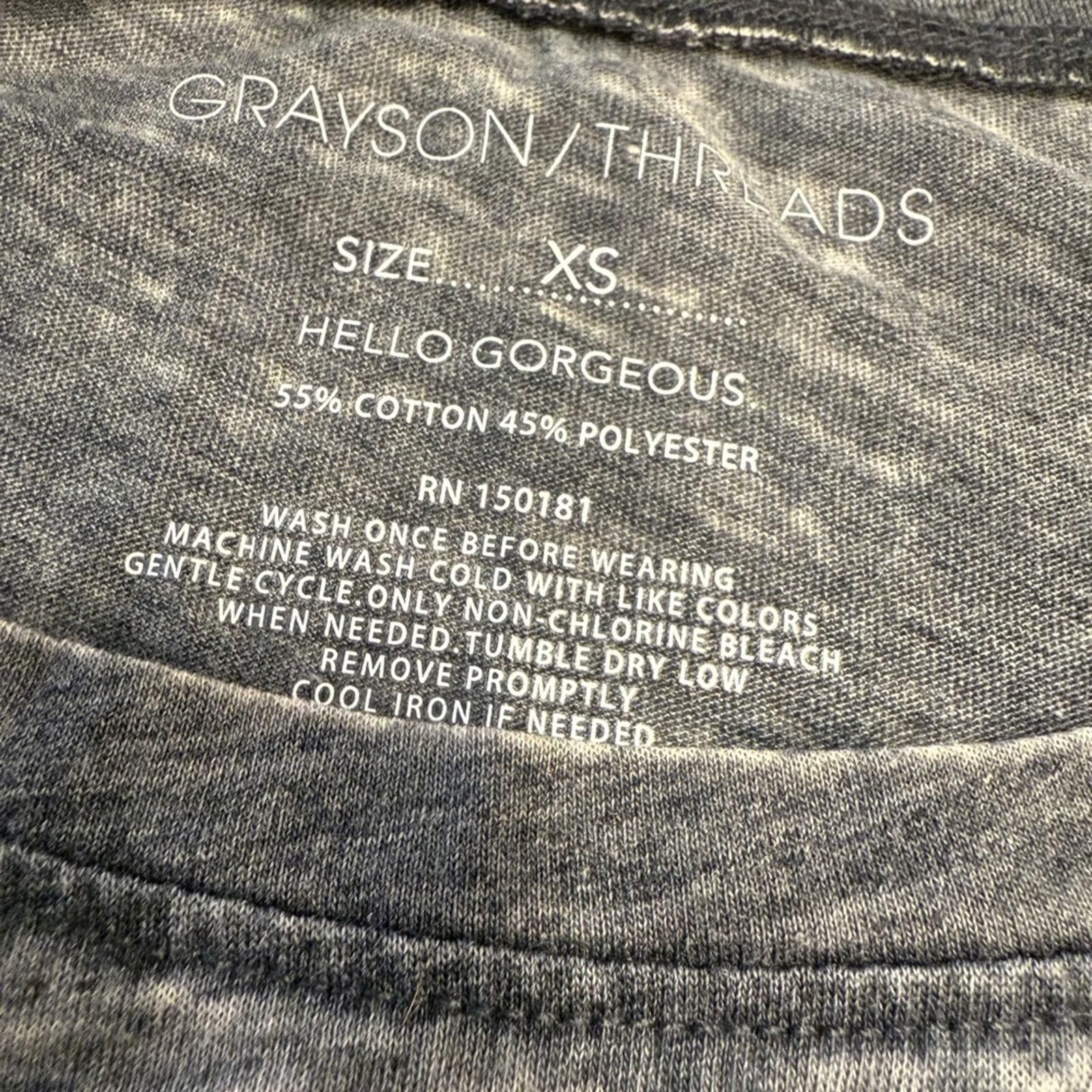Other Grayson Threads gray graphic tee My Dog is My Copilot SZ XS Size XS / US 0-2 / IT 36-38 - 6 Thumbnail