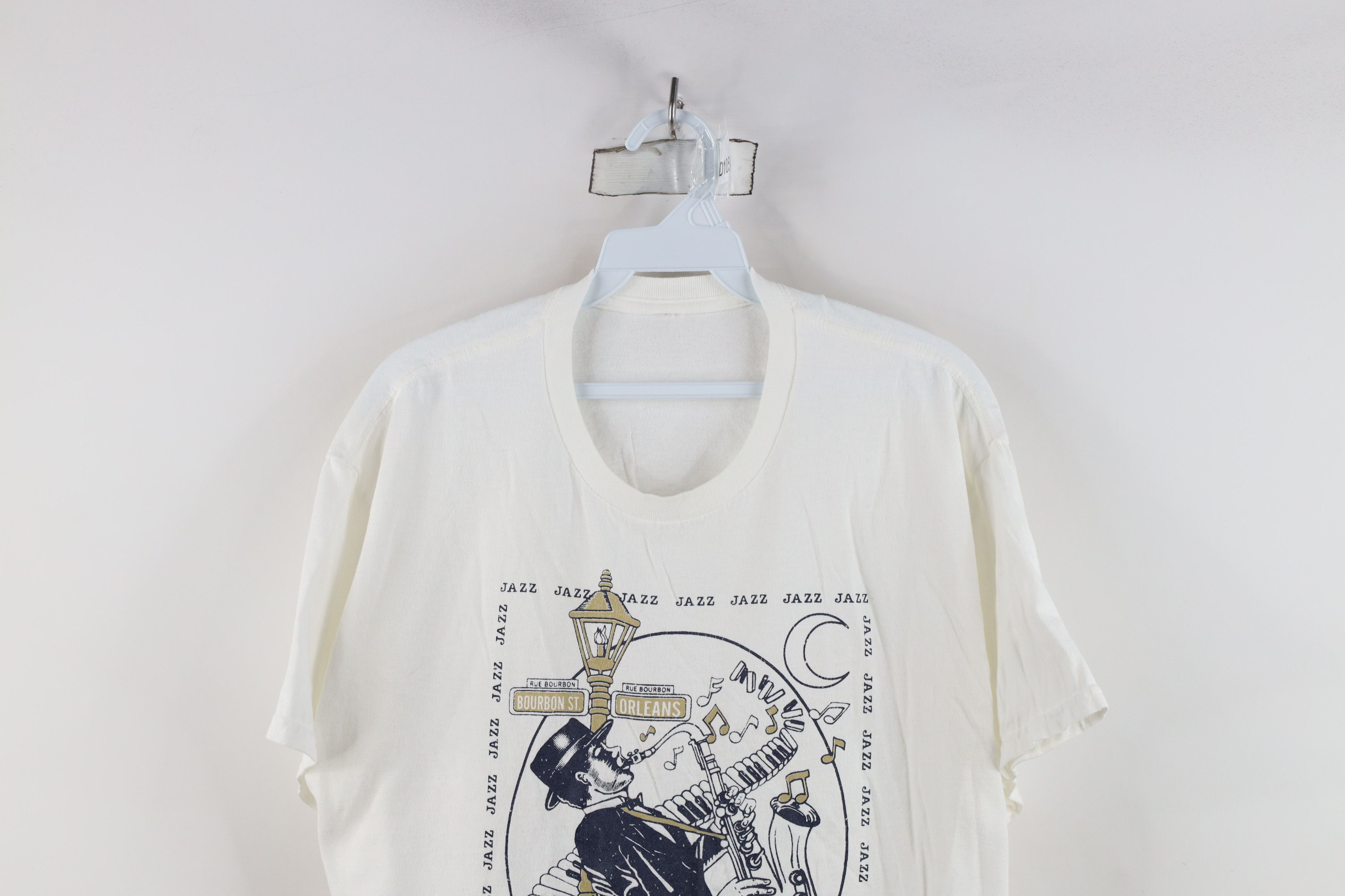 Vintage Vintage 90s Y2k Streetwear New Orleans Jazz Music T-Shirt Size US L / EU 52-54 / 3 - 2 Thumbnail