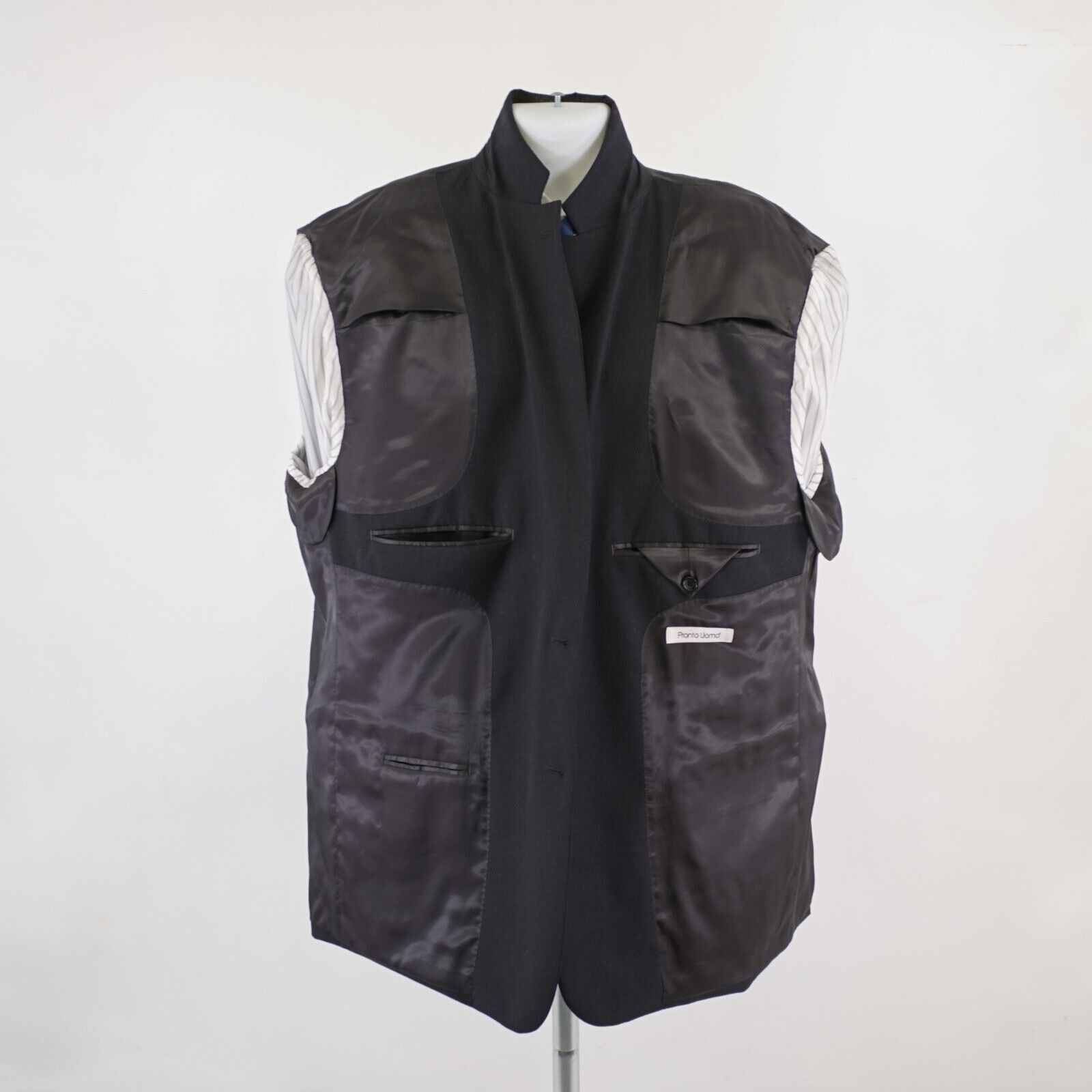 Pronto Uomo Pronto Uomo Wool Charcoal Gray 2 Button Blazer 50L / Slim 52 Size 50L - 10 Thumbnail