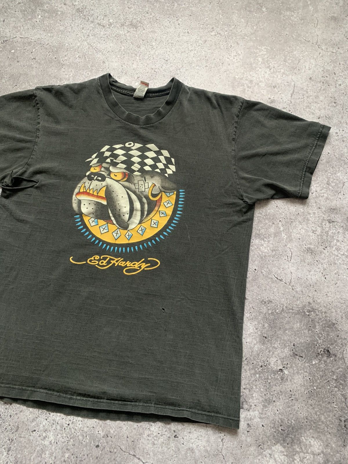 Ed Hardy × Vintage 🔥ED HARDY FADED T-SHIRT Size US XL / EU 56 / 4 - 3 Thumbnail