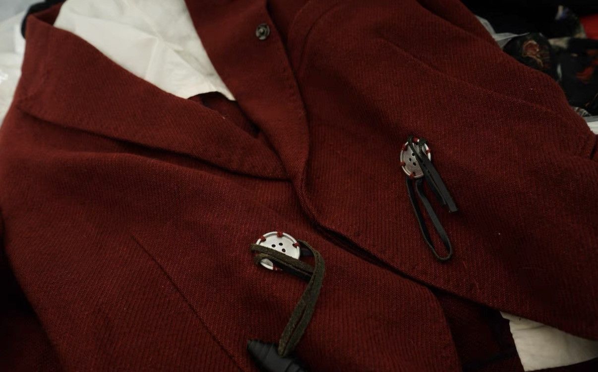 Yohji Yamamoto Yohji Yamamoto Y's Wool Blend Burgundy Jacket Size M / US 6-8 / IT 42-44 - 4 Thumbnail