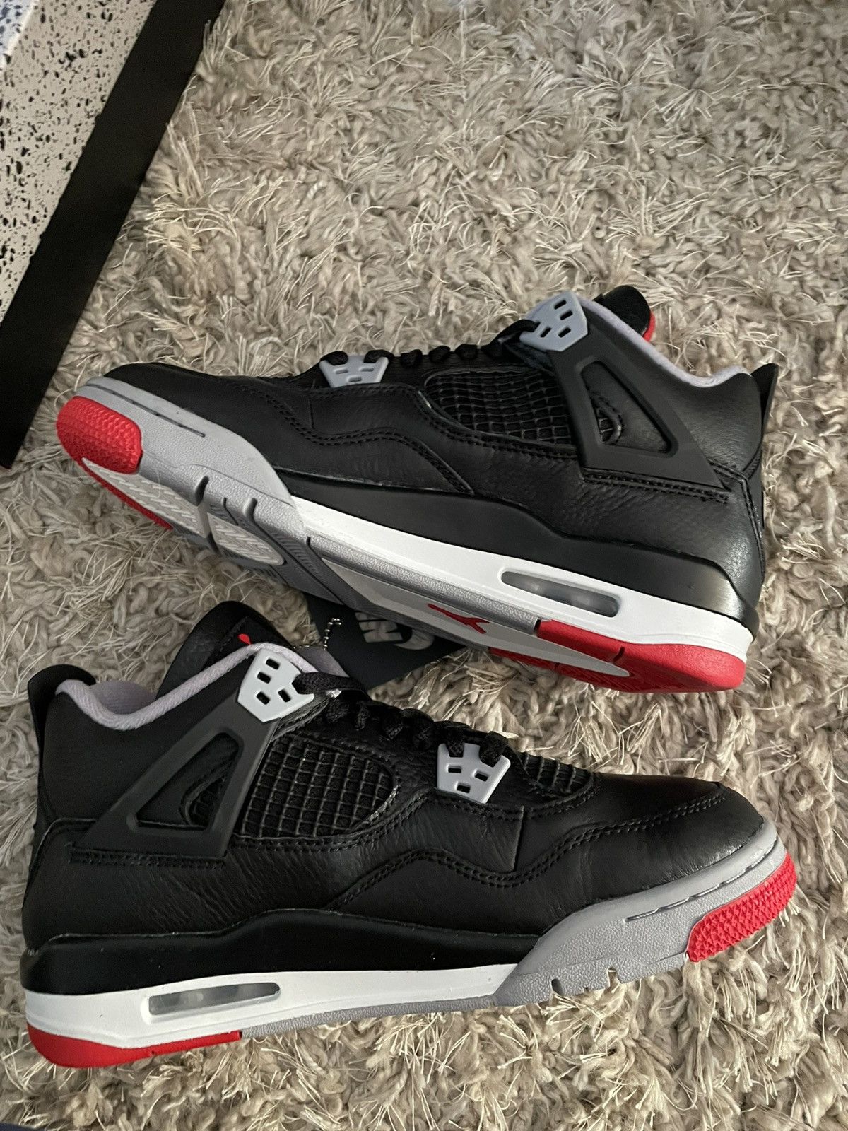 Jordan Brand Jordan 4 Bred Reaimgined Size US 6.5 / EU 39-40 - 3 Thumbnail