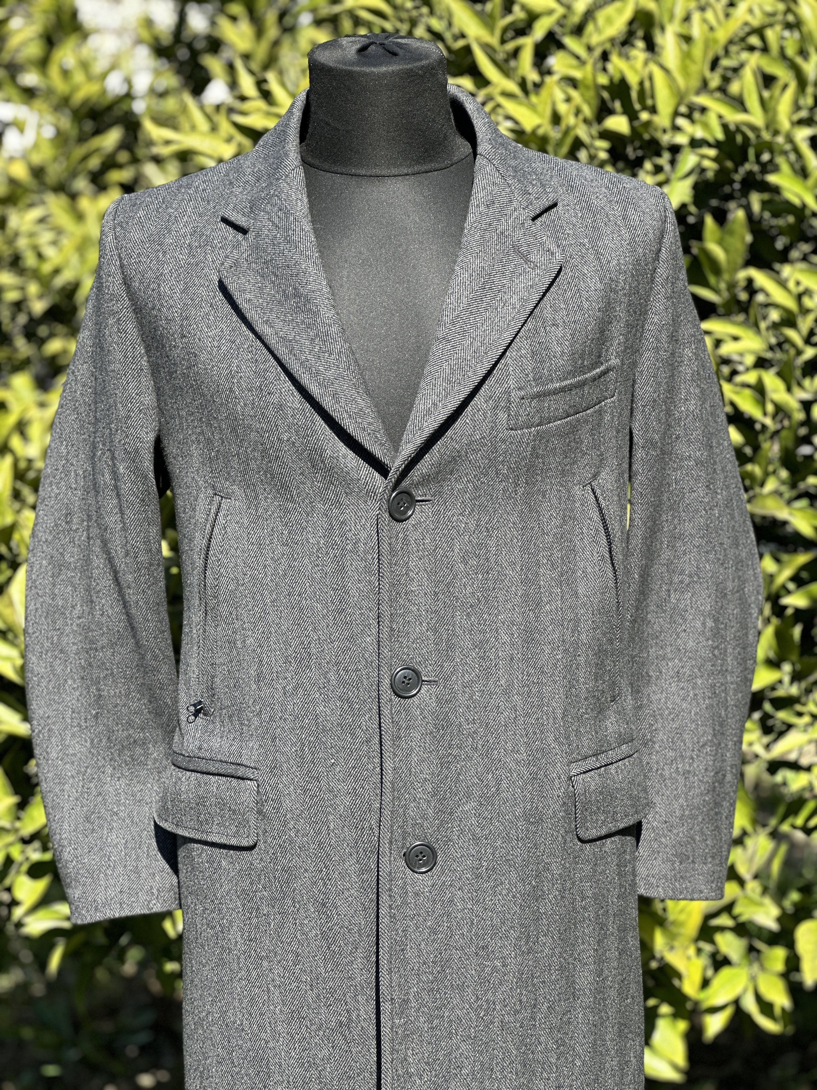 Fay Fay Trench Coat Knit Made Special Elements Size M Slim F Size US M / EU 48-50 / 2 - 14 Thumbnail