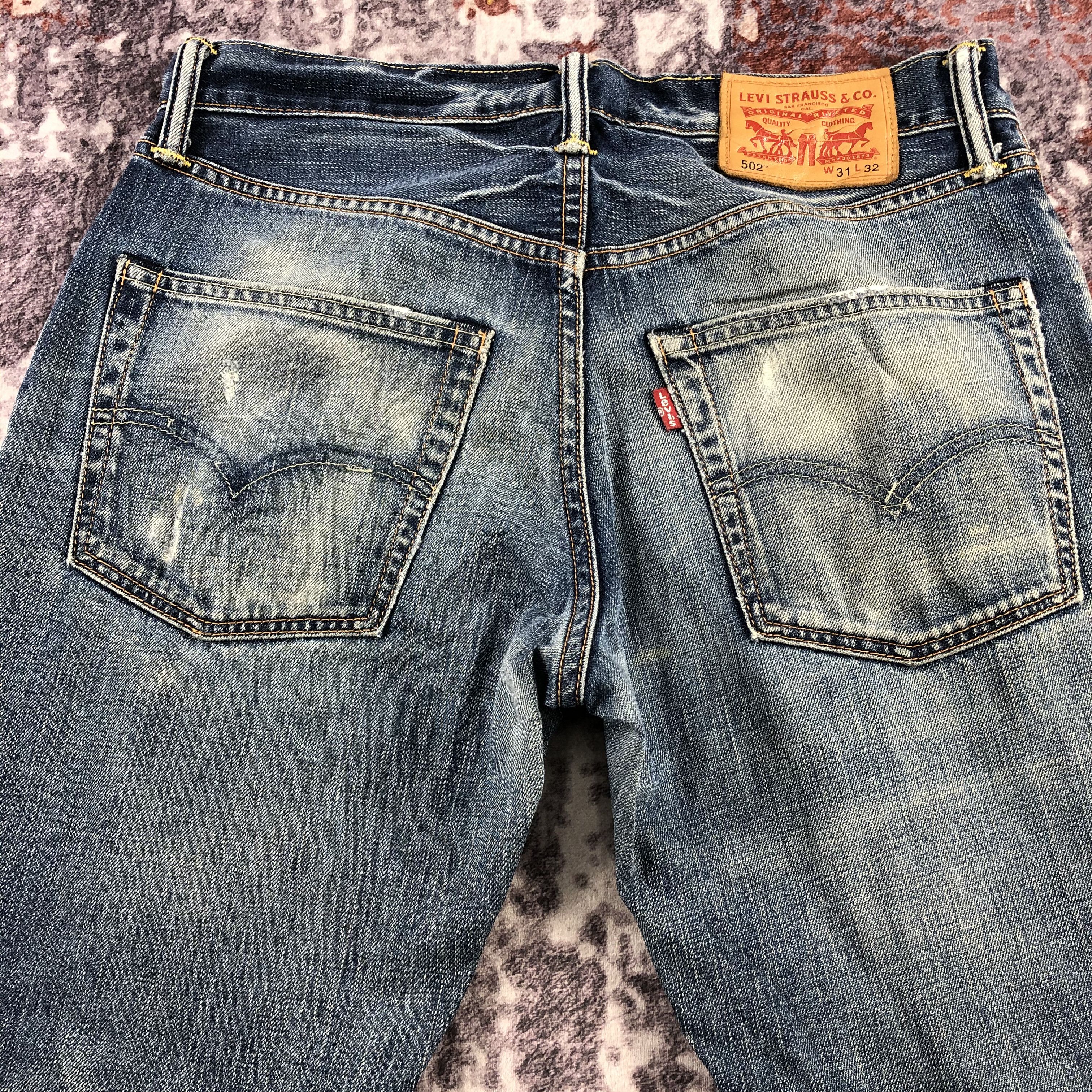 Levi's × Levi's Vintage Clothing × Vintage Vintage Ripped Levis 502 Jeans-JM2711 Size US 32 / EU 48 - 5 Thumbnail