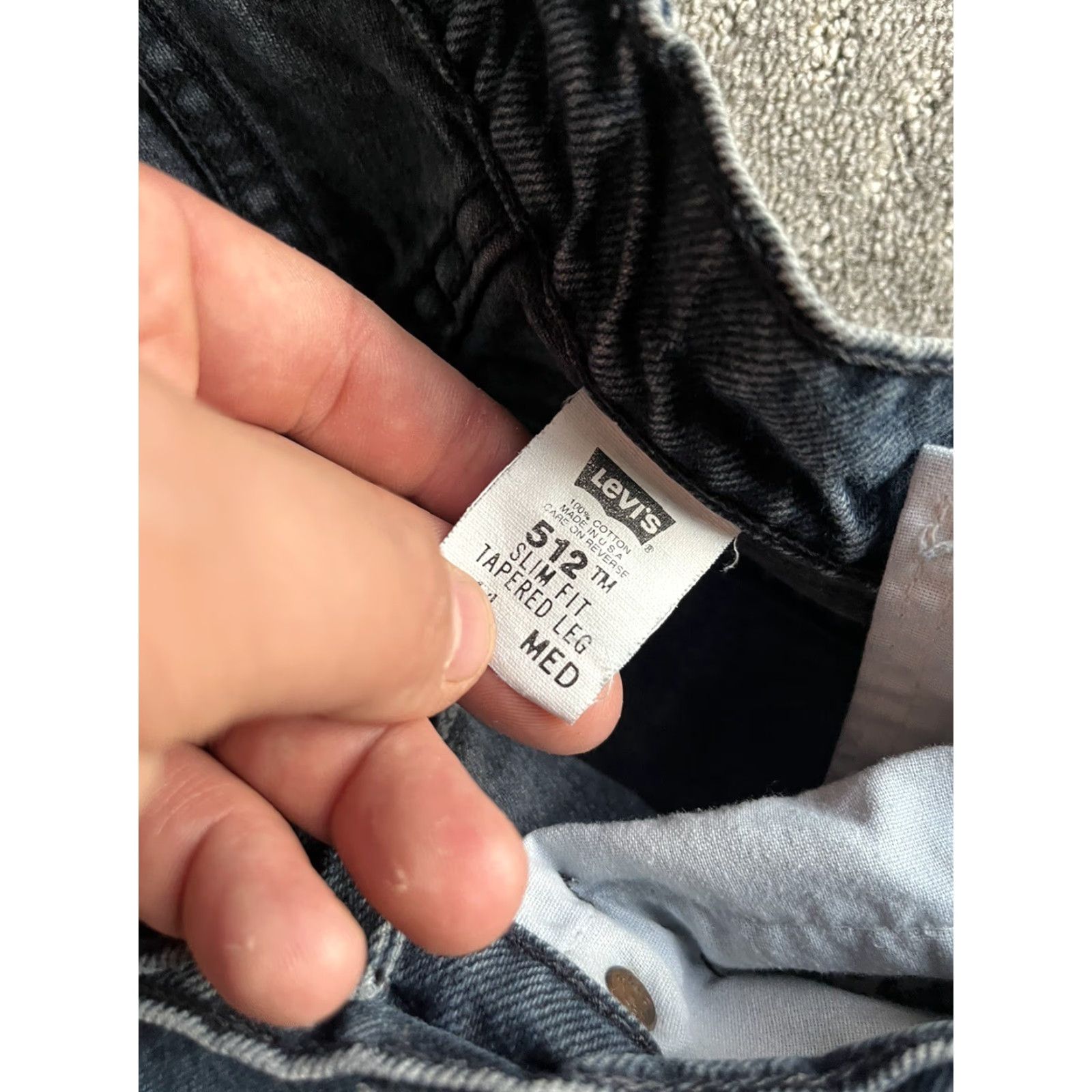 Levi's VINTAGE Levi's 512 Mom Jeans Slim Fit Tapered Leg Women Size 11 Blue Denim 90s Classic Size 32" / US 10 / IT 46 - 6 Thumbnail
