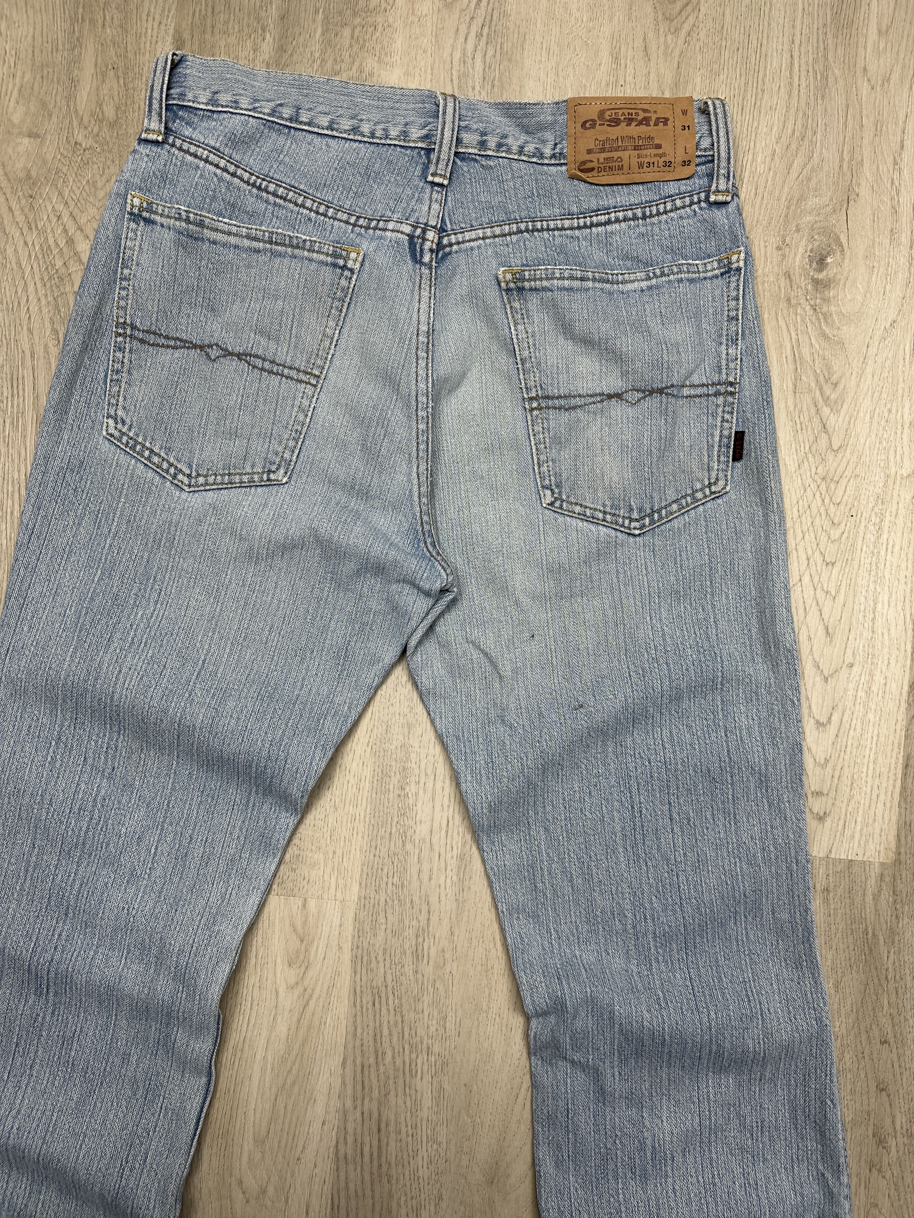 G-Star G Star Raw 90s Vintage Mens Flared Denim Pants Jeans Size US 31 - 5 Thumbnail
