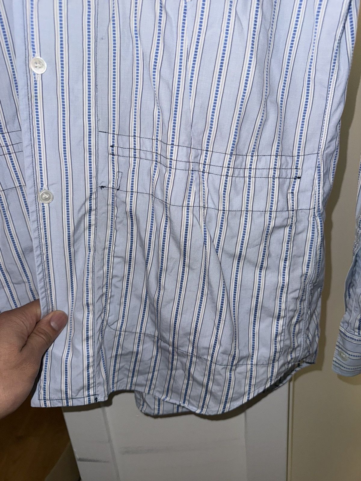 Comme des Garcons SHIRT Comme des Garçons SHIRT Trompe l’Oeil Cargo Striped Shirt Size US M / EU 48-50 / 2 - 4 Thumbnail