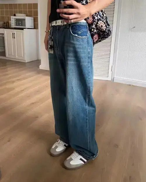 VIBE Retro Straight Cut Washed Jeans Size US 30 / EU 46 - 2 Thumbnail