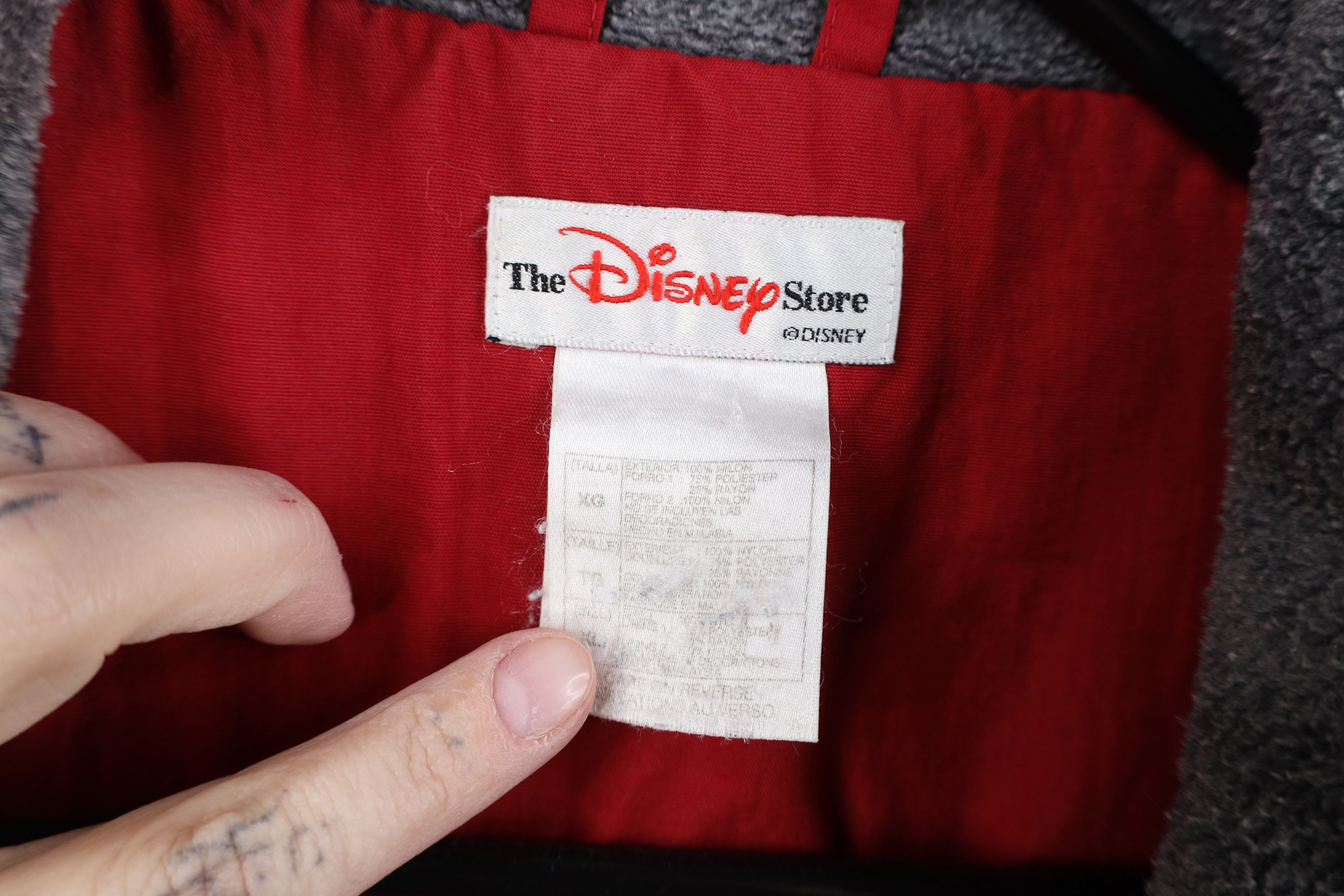 Disney Vintage 90s Disney Spell Out Mickey Mouse Bomber Jacket Red Size US XL / EU 56 / 4 - 10 Thumbnail