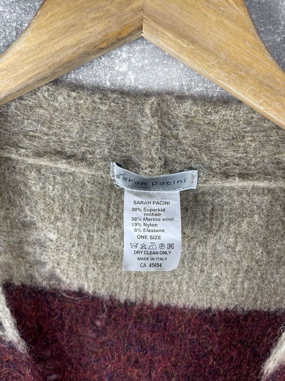 Other Sarah Pacini Italy Artistic Mohair Merino Wool Textured Knit Size ONE SIZE - 10 Thumbnail