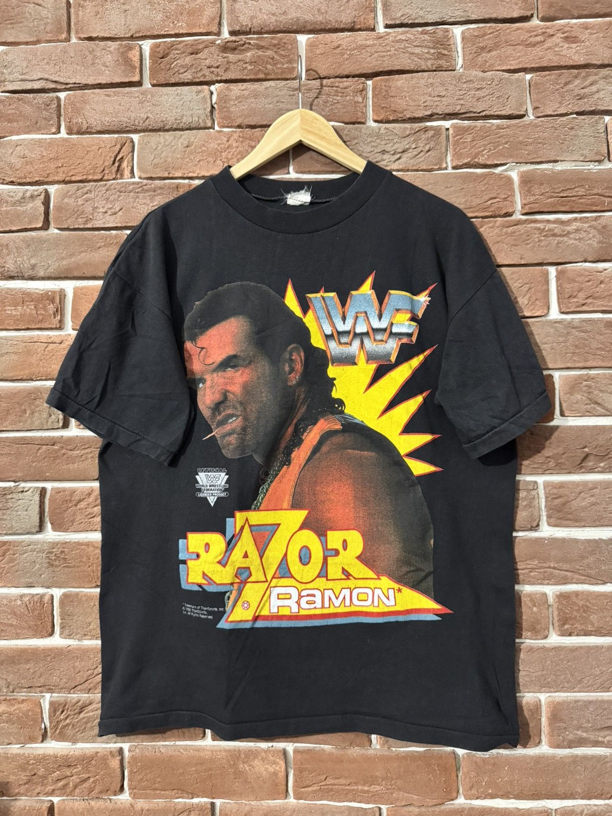 Vintage Vintage 90s WWF Razor Ramon RIP Wrestling Grail WWE Black M Size US M / EU 48-50 / 2 - 1 Thumbnail