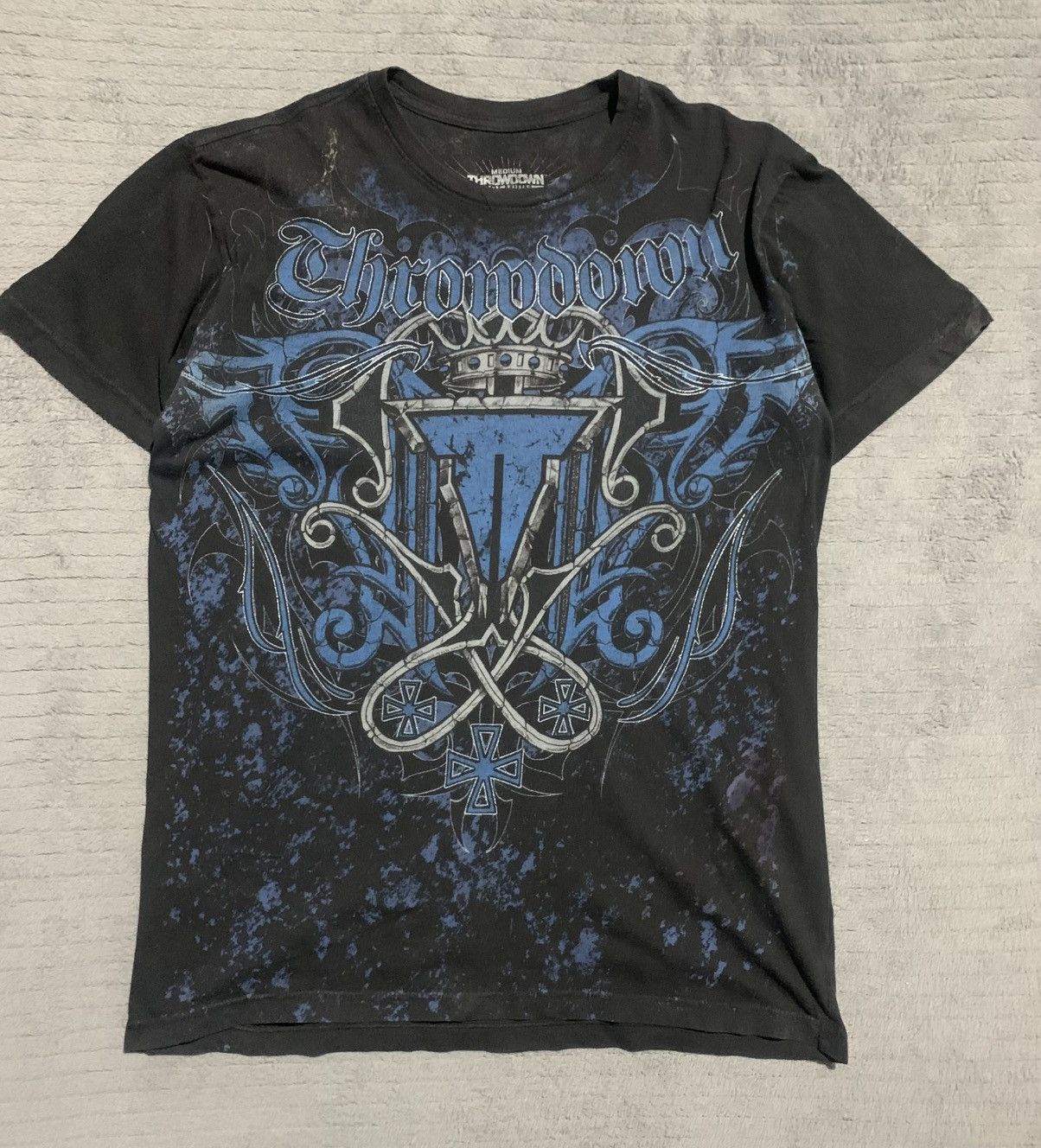 Affliction Black and blue Throdown Premium T-shirt Size US L / EU 52-54 / 3 - 1 Thumbnail