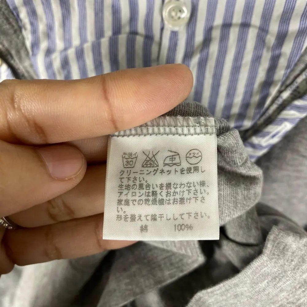 CABANE de ZUCCa CABANE DE ZUCCA Double Layer Button Tee Shirt Medium Size Size M / US 6-8 / IT 42-44 - 6 Thumbnail