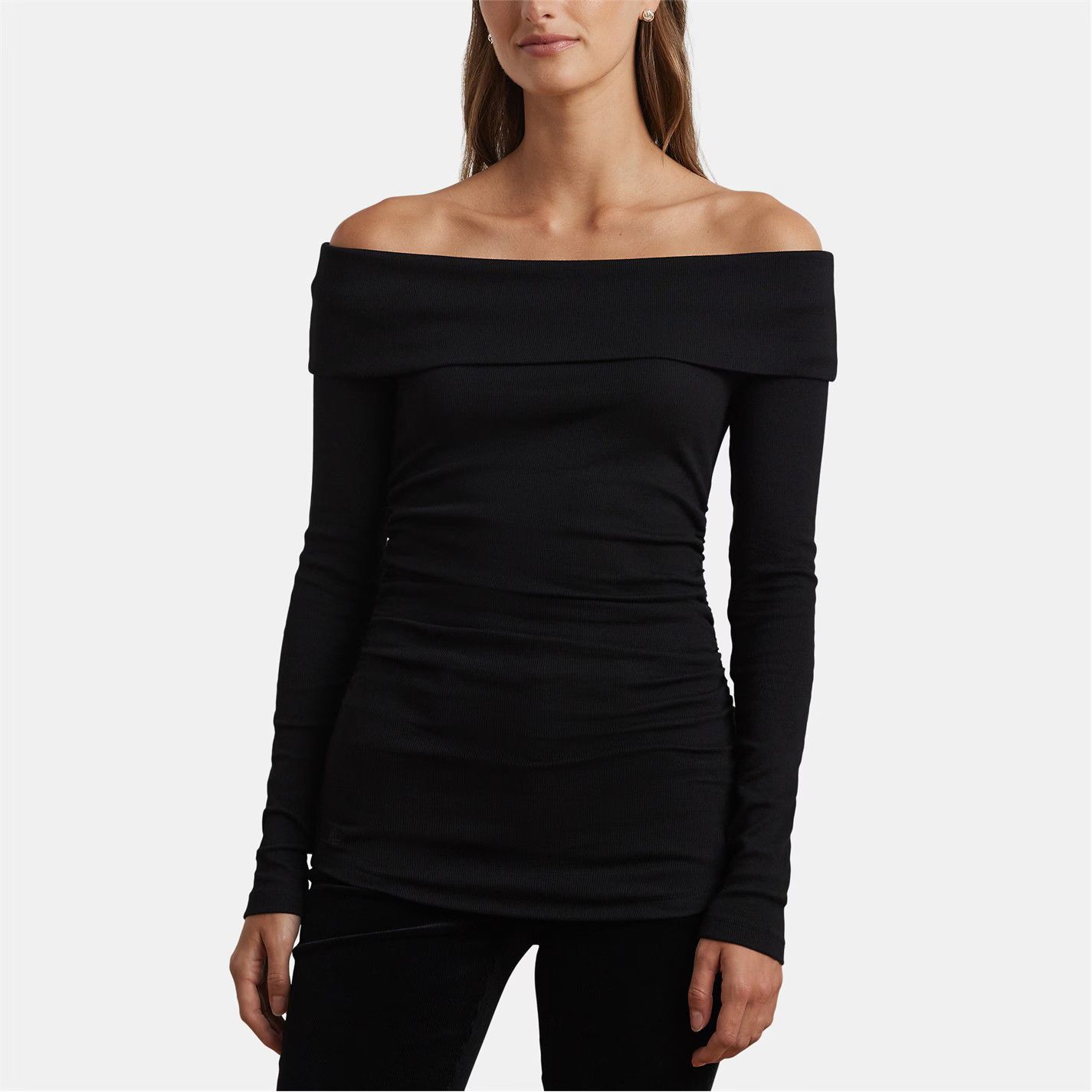 Lauren Ralph Lauren o1g2r1mq1025 Arenne Top Sweater in Black Size M / US 6-8 / IT 42-44 - 4 Thumbnail