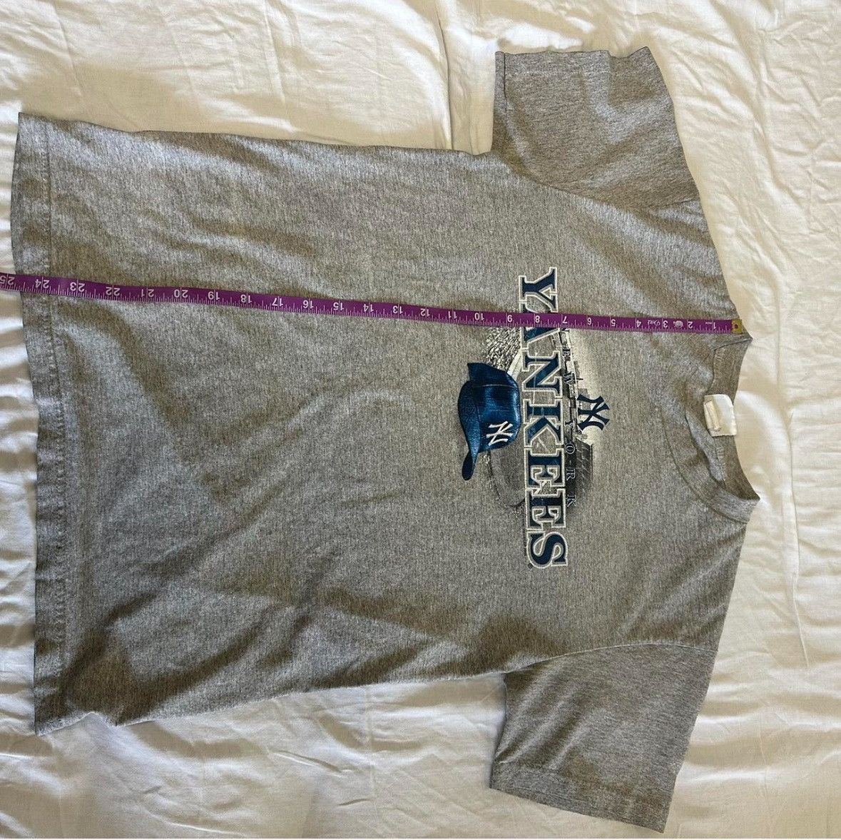 Lee Vintage LEE SPORTS NY Yankees Grey T Shirt Size US S / EU 44-46 / 1 - 2 Thumbnail