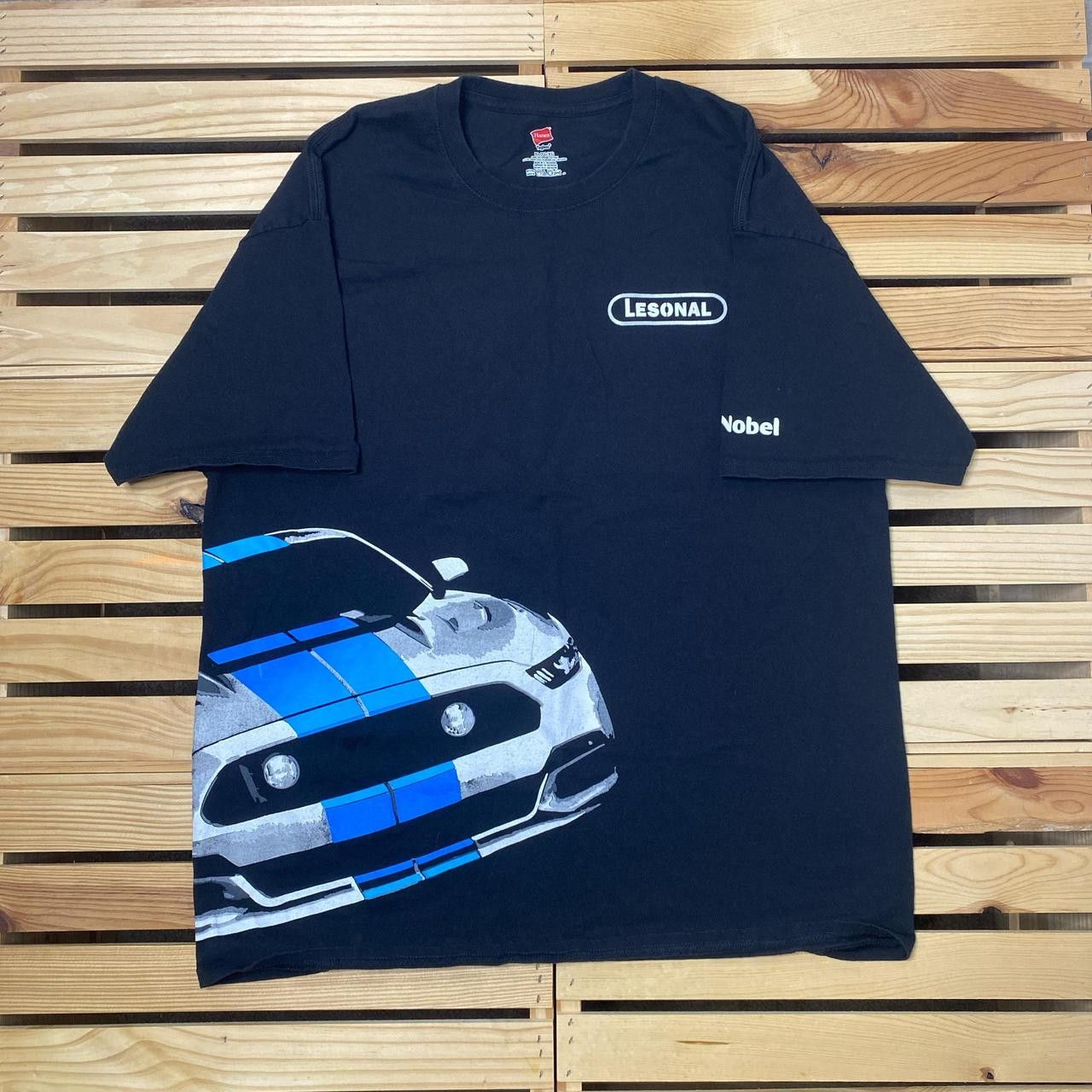 Hanes Ford Mustang Black Muscle Car Tee Size XL Size US XL / EU 56 / 4 - 1 Thumbnail