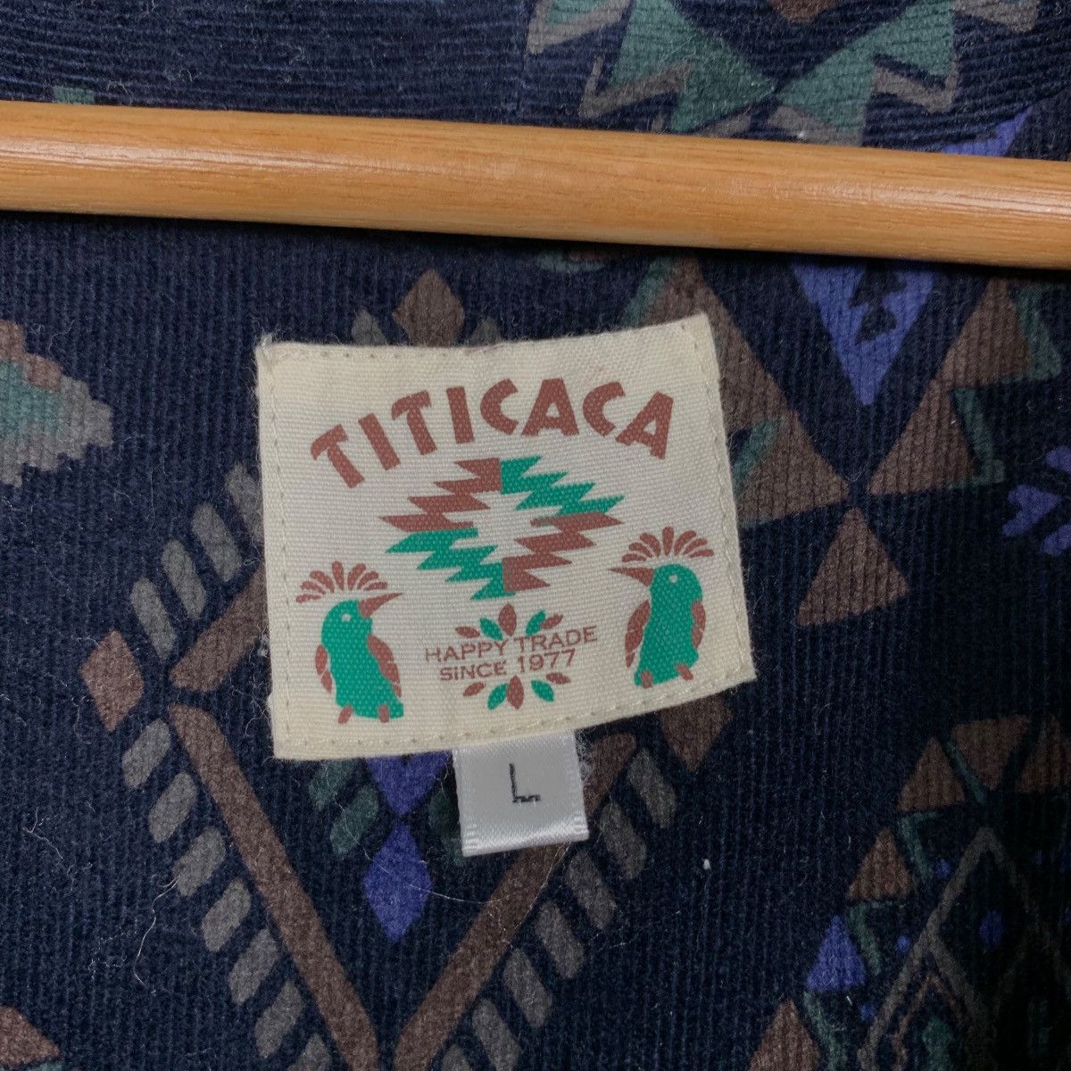 Japanese Brand TITICACA Motif Design Single Button Casual Jacket #2248-C99 Size US L / EU 52-54 / 3 - 15 Thumbnail