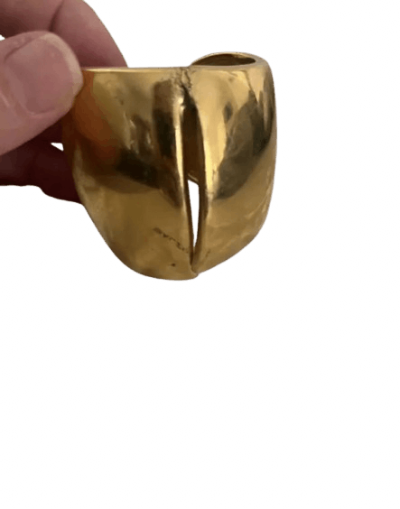 Balenciaga Balenciaga Bracelet Cuff Metal Chunky Logo 2000s EX0182 Size ONE SIZE - 1 Thumbnail