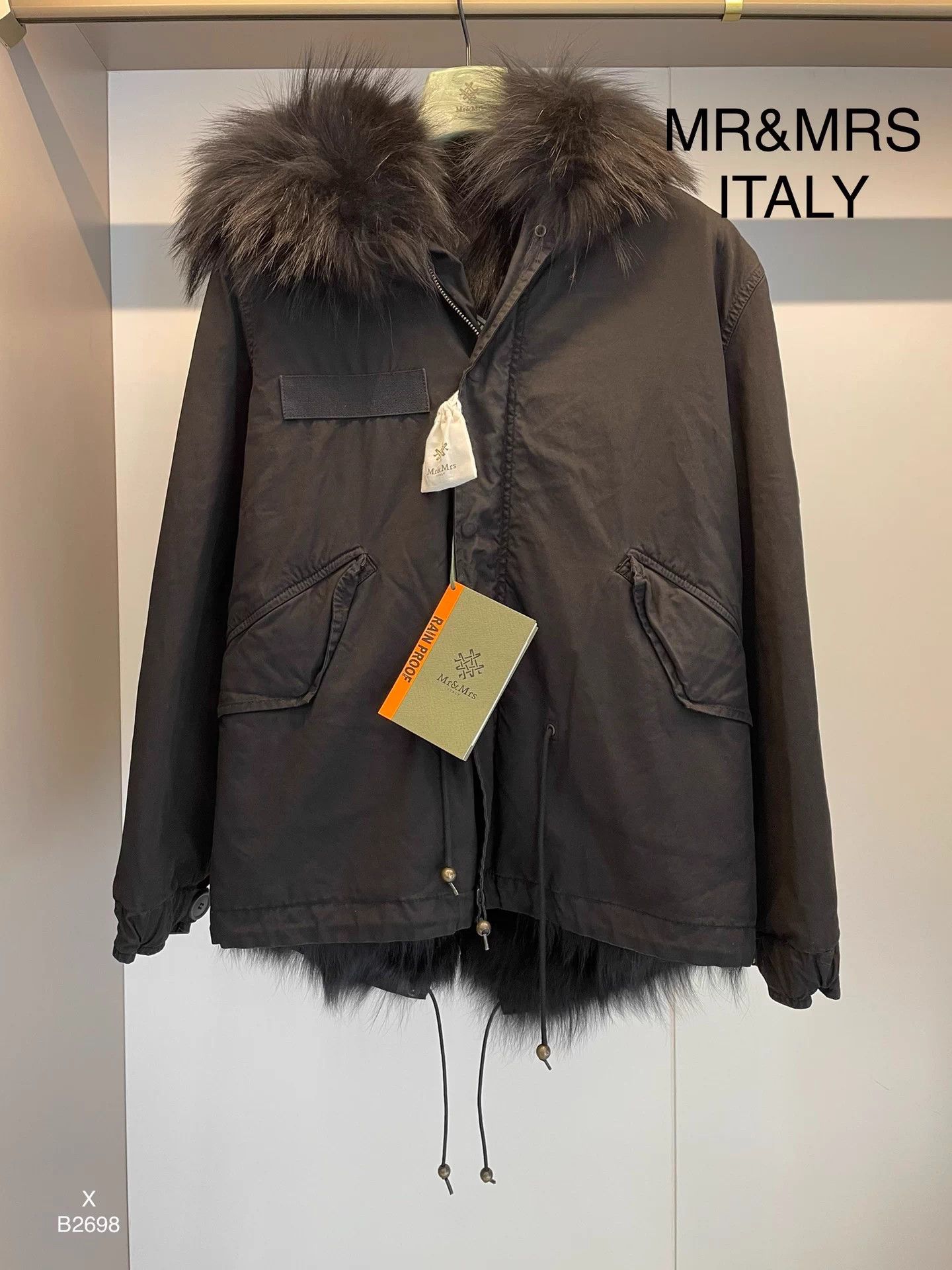 MR & MRS ITALY Mr & Mrs Italy Black Fox Fur Lining XS Jacket Size XS / US 0-2 / IT 36-38 - 1 Thumbnail