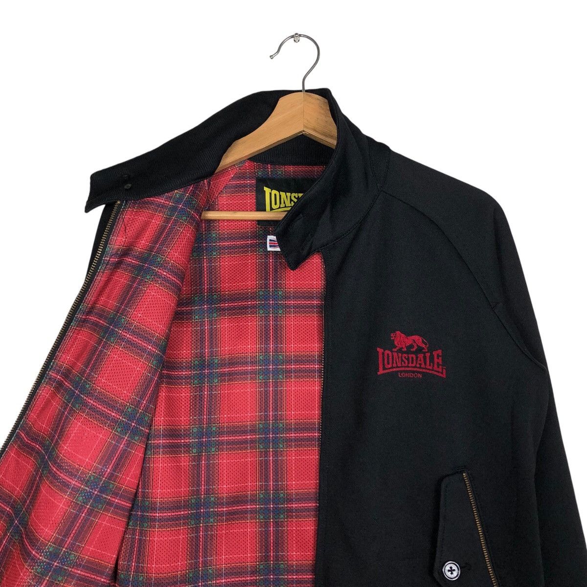 Japanese Brand 📌Vintage Bomber Jacket Biker Lonsdale London Big Logo Size US M / EU 48-50 / 2 - 13 Thumbnail
