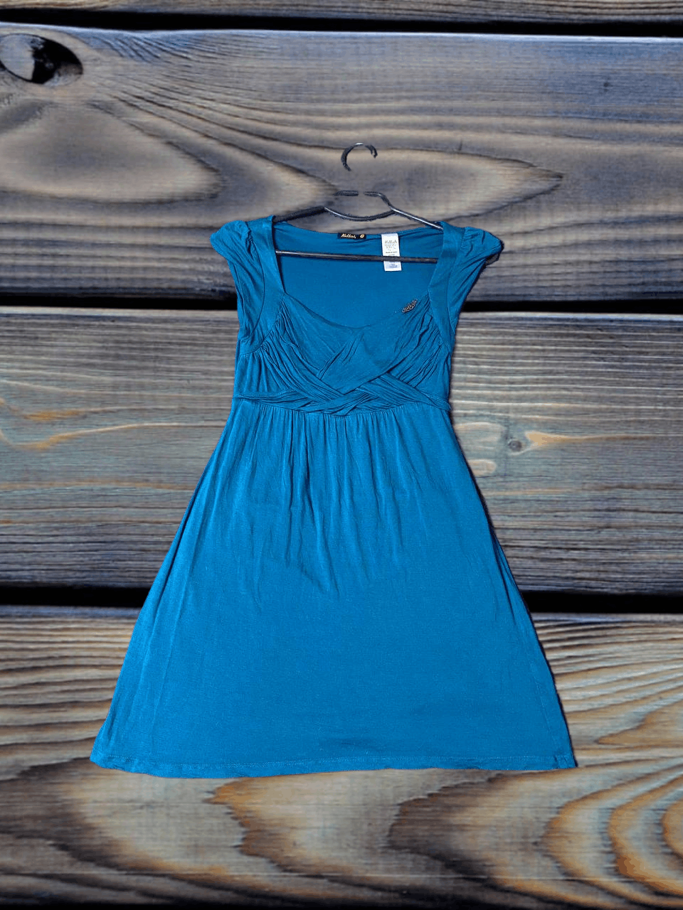 Miss Sixty Logo Metal Y2K Blue Midi Dresses Killah by Miss Sixty Size S / US 4 / IT 40 - 1 Thumbnail