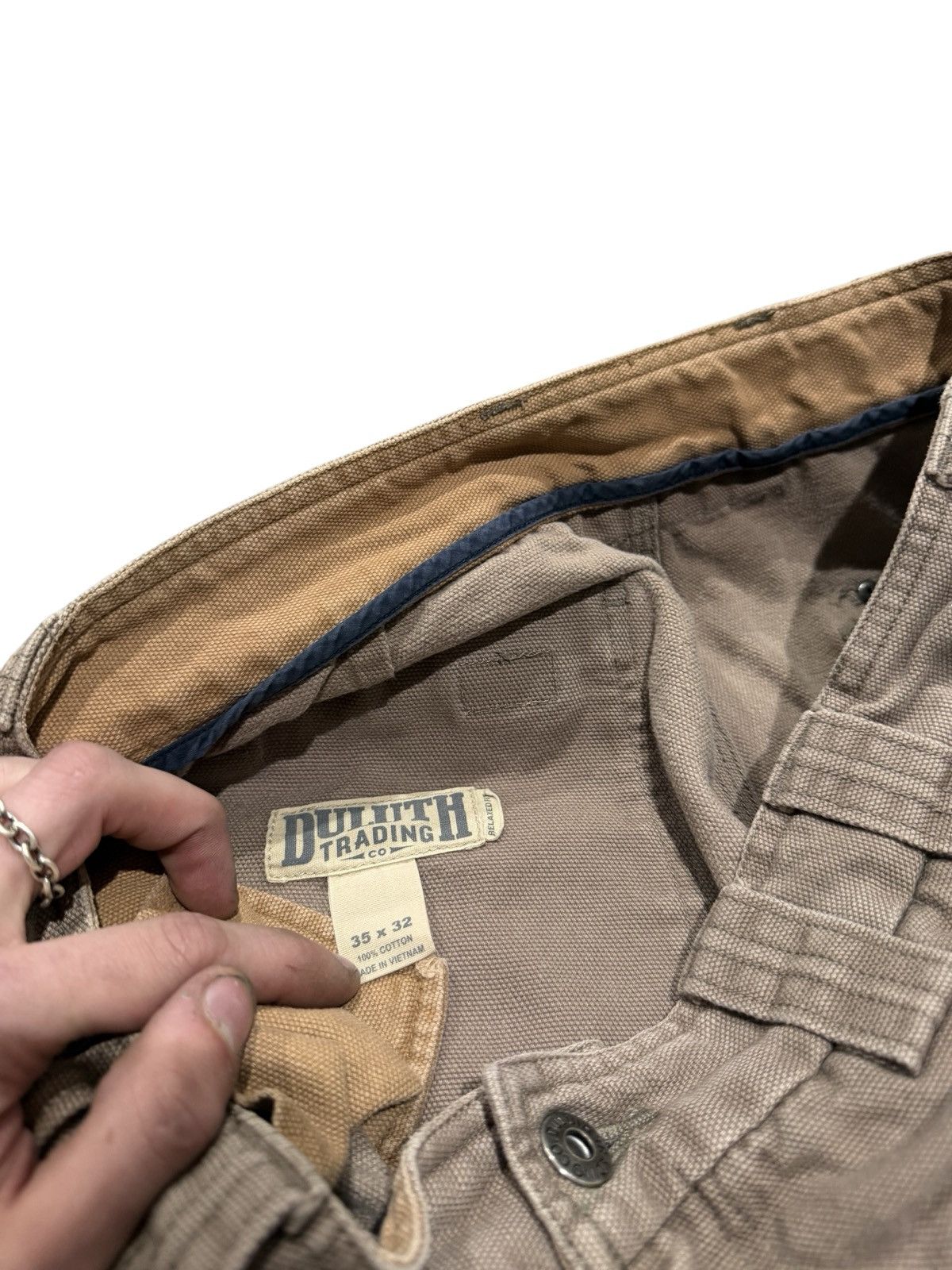 Duluth Trading Company Duluth Trading Company Carpenter Canvas Pants Size US 35 - 10 Thumbnail