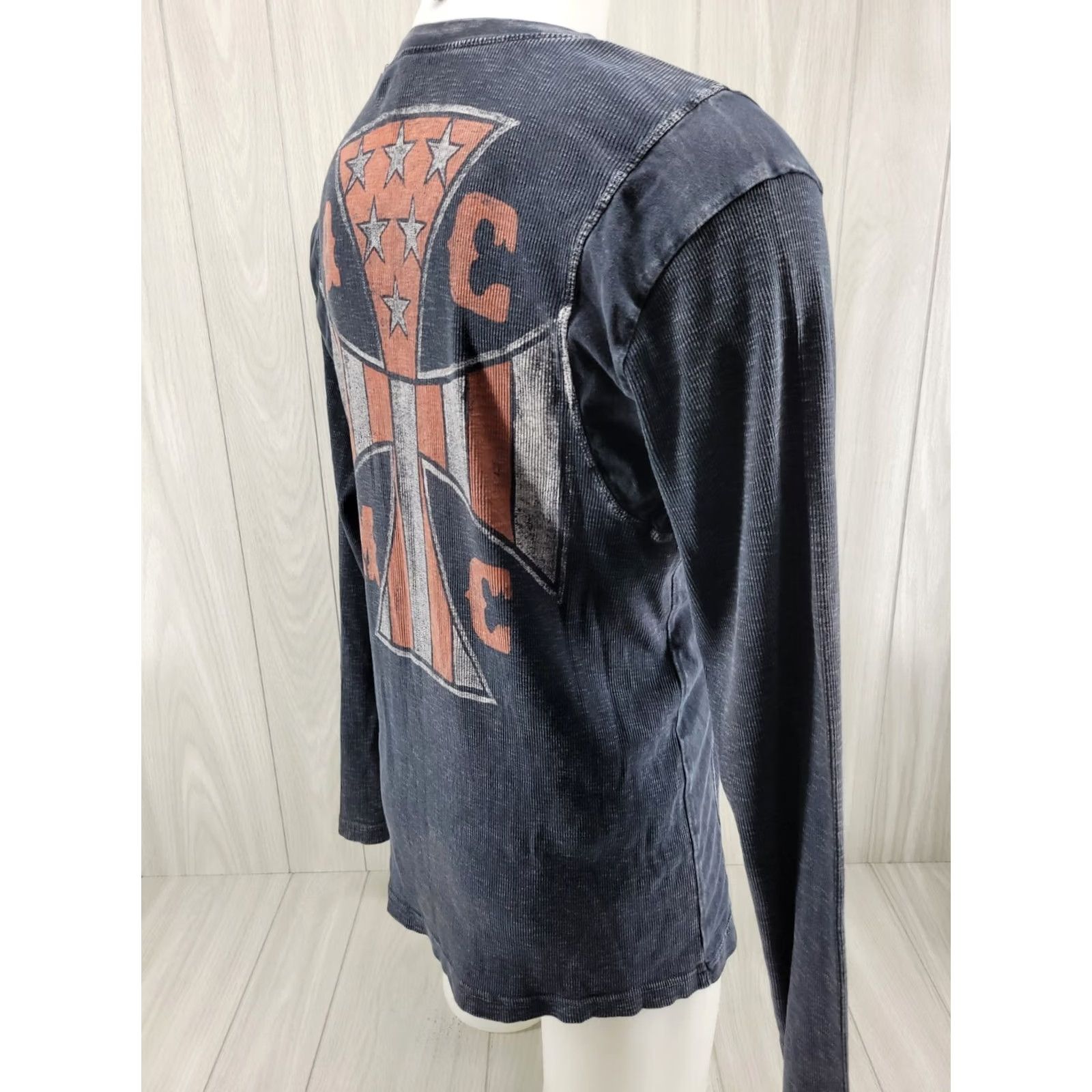 Affliction Affliction T Shirt Men L Graphic Skull Wings Cross Grunge Punk Thermal Size US L / EU 52-54 / 3 - 7 Thumbnail